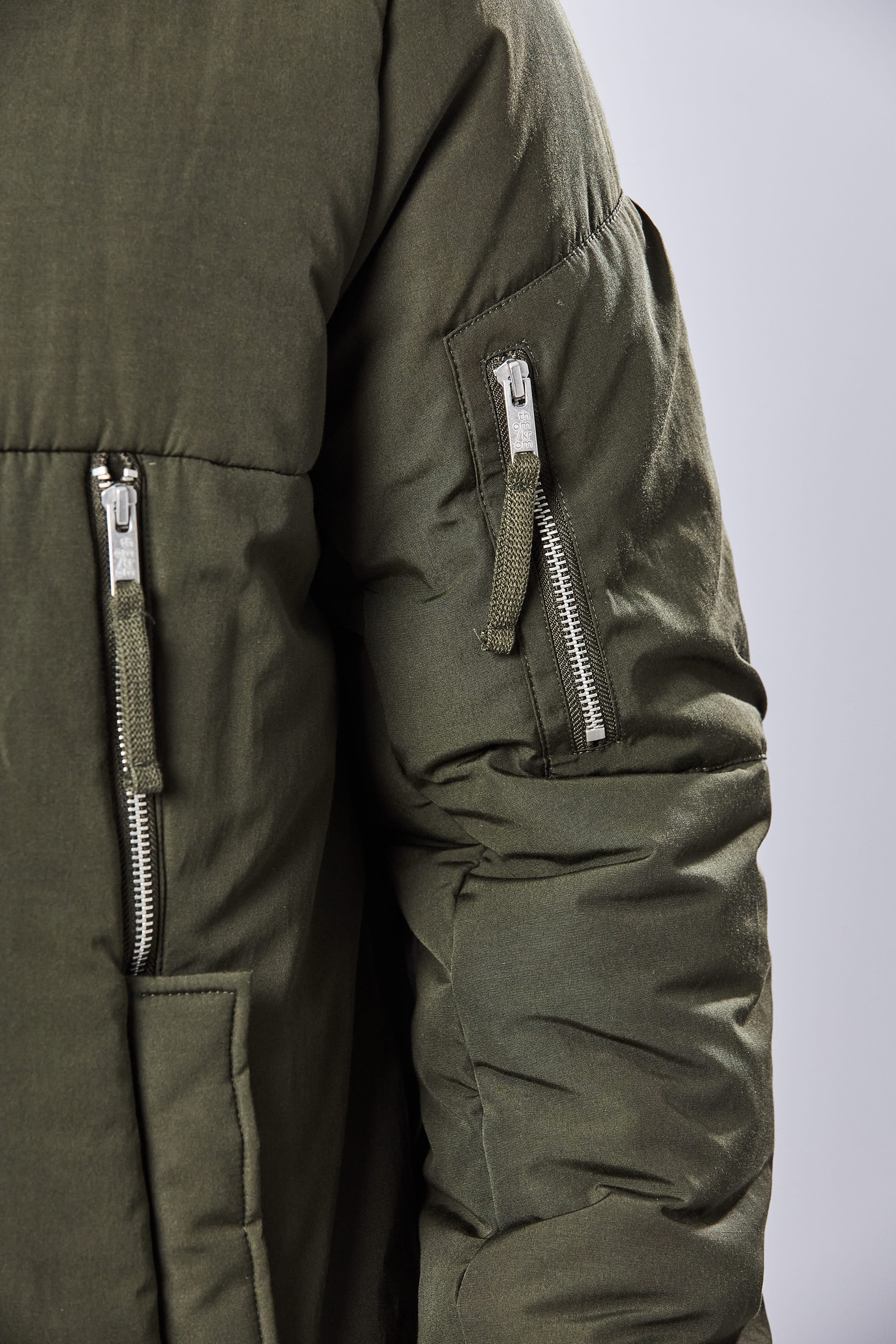 THOM KROM Long Water Repellent Cotton Mix Parka