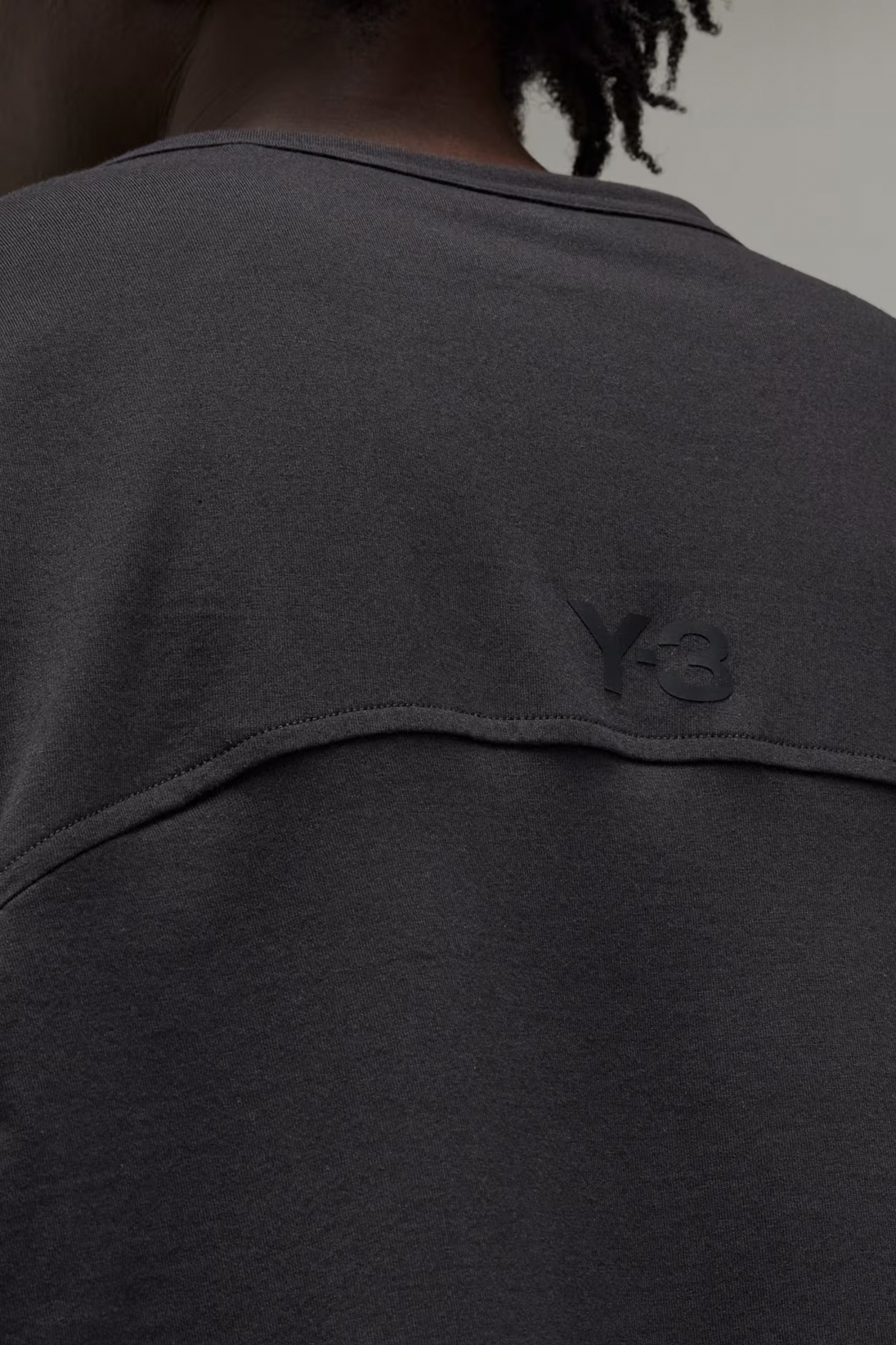 Y-3 3-Stripes Cotton Jersey Long Sleeve T-Shirt