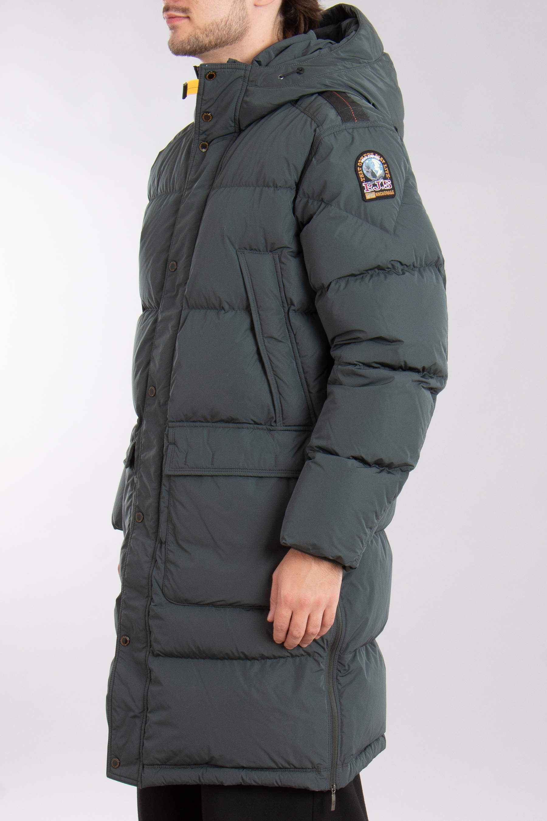 PARAJUMPERS Hooded Micro Ripstop Down Coat Long Bear