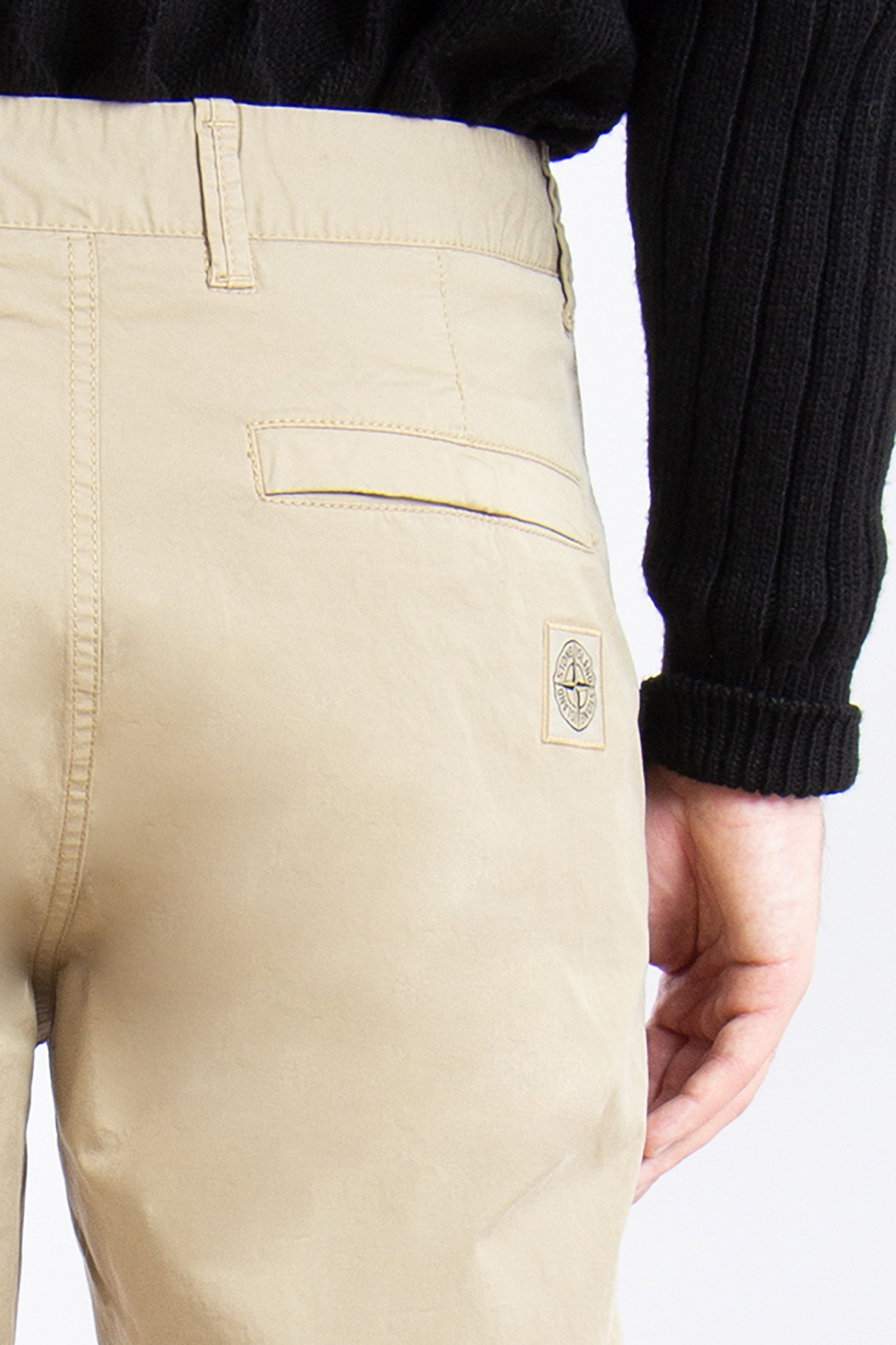 STONE ISLAND Regular Fit Cotton Stretch Pants