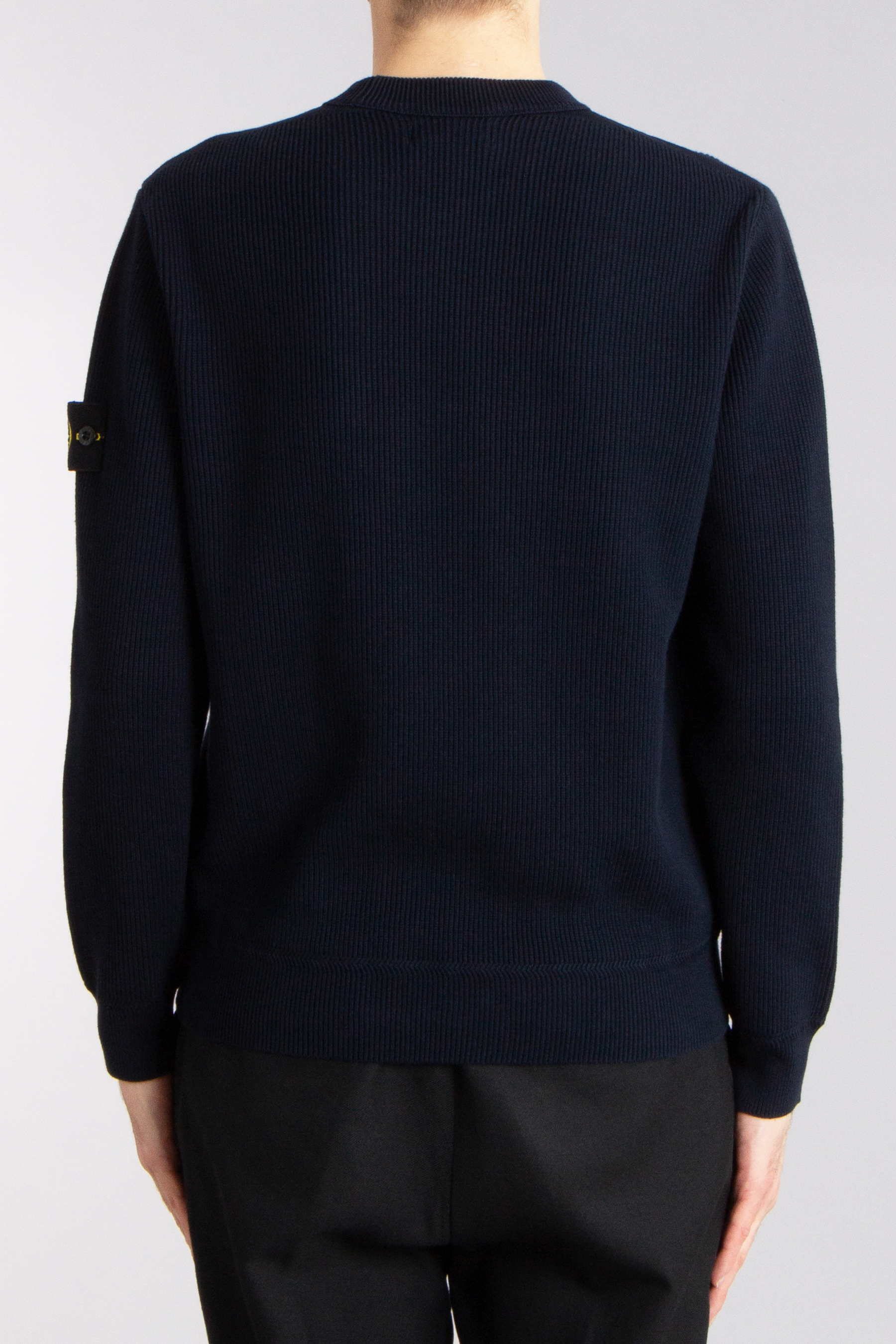 STONE ISLAND Ribbed Soft Organic Cotton Sweater