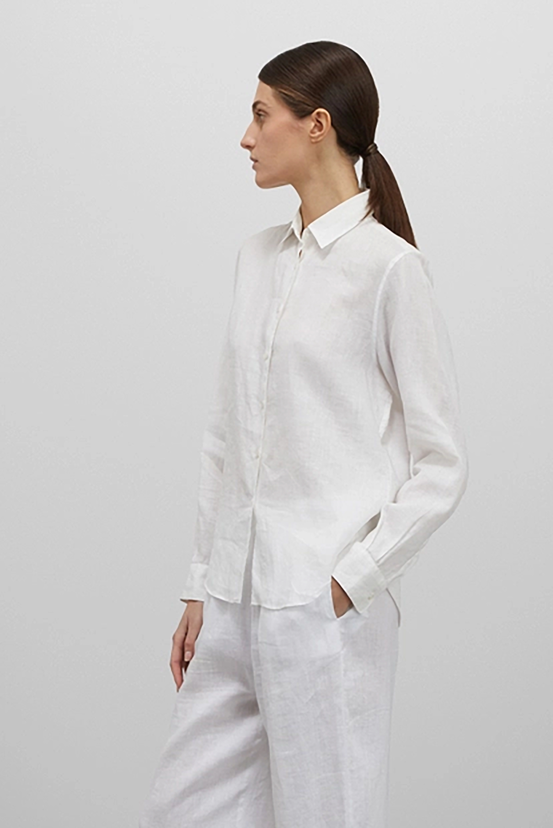 ASPESI Regular Fit Linen Blouse