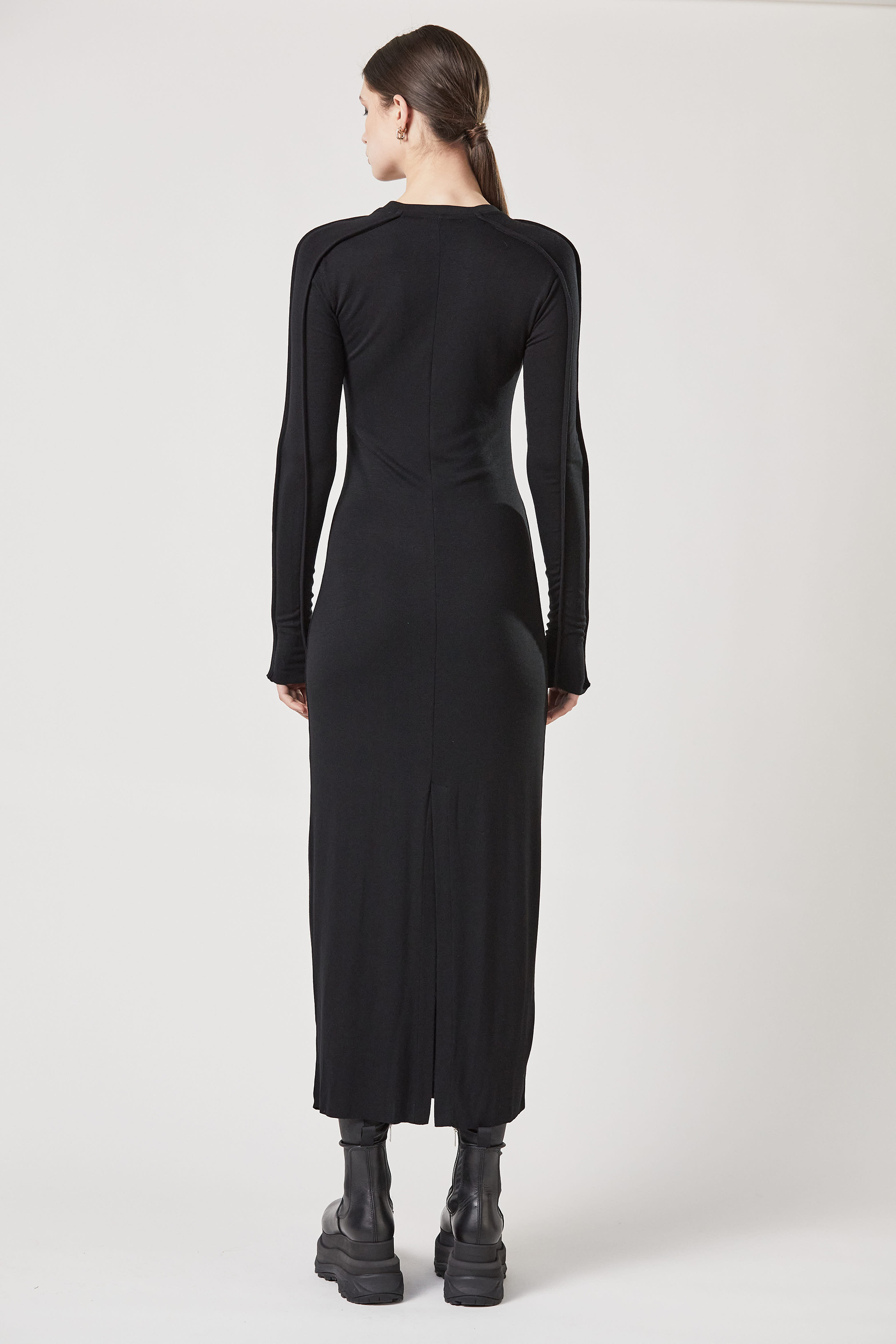 THOM KROM Viscose Stretch Jersey Maxi Dress