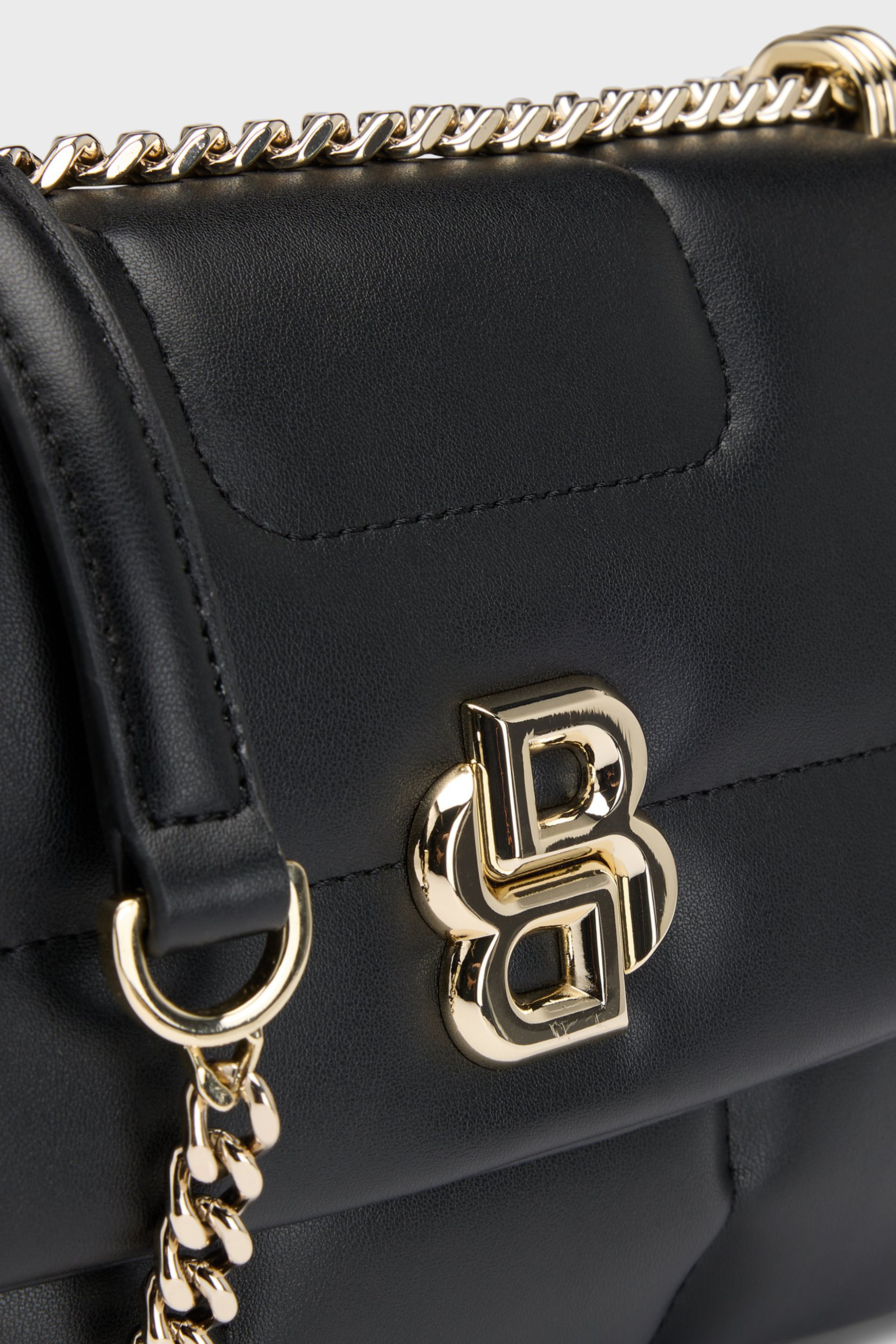 BOSS Quilted Faux Leather Shoulder Bag B_Icon