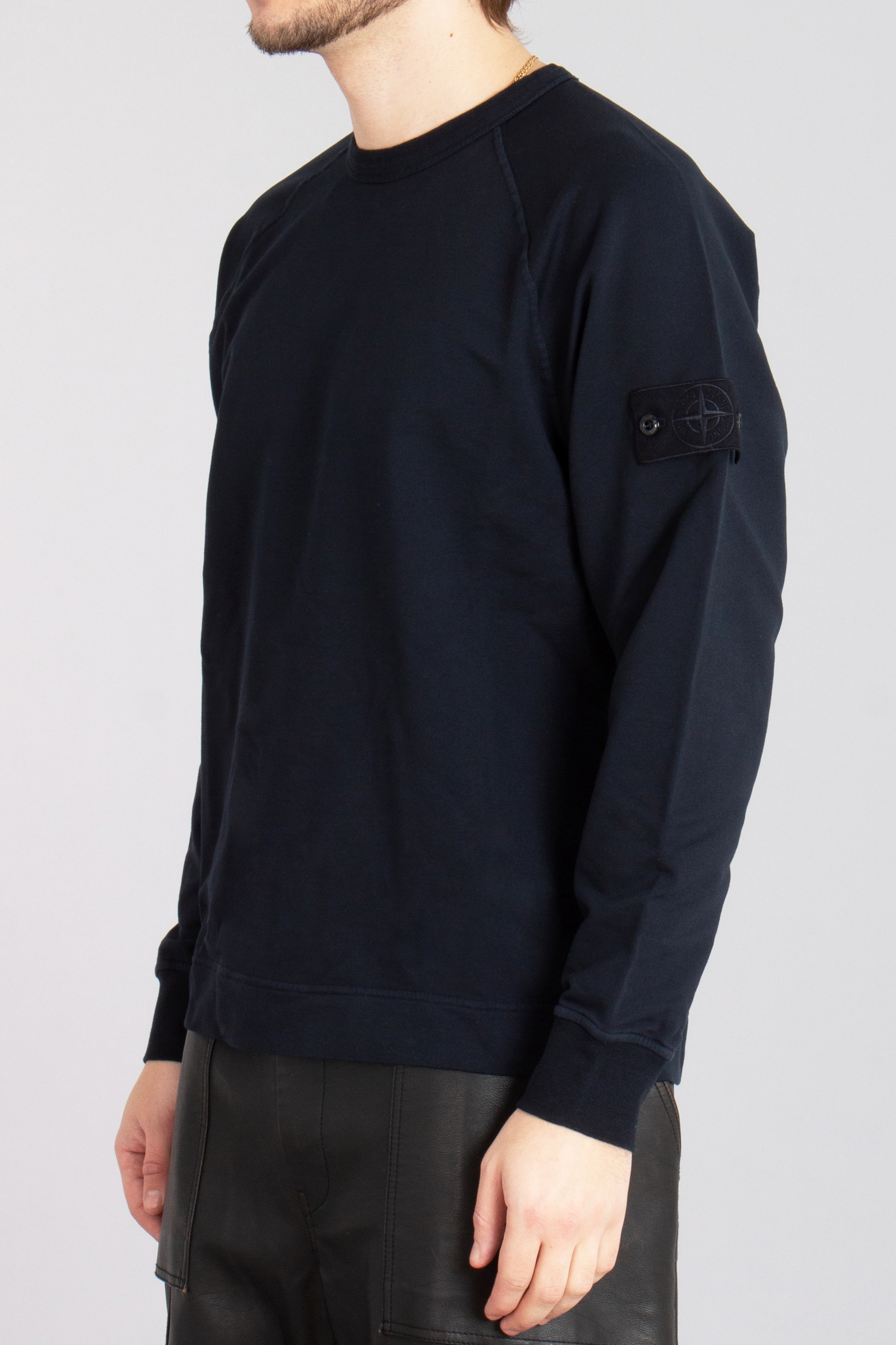 STONE ISLAND Ghost Piece Stretch Cotton Fleece Sweatshirt