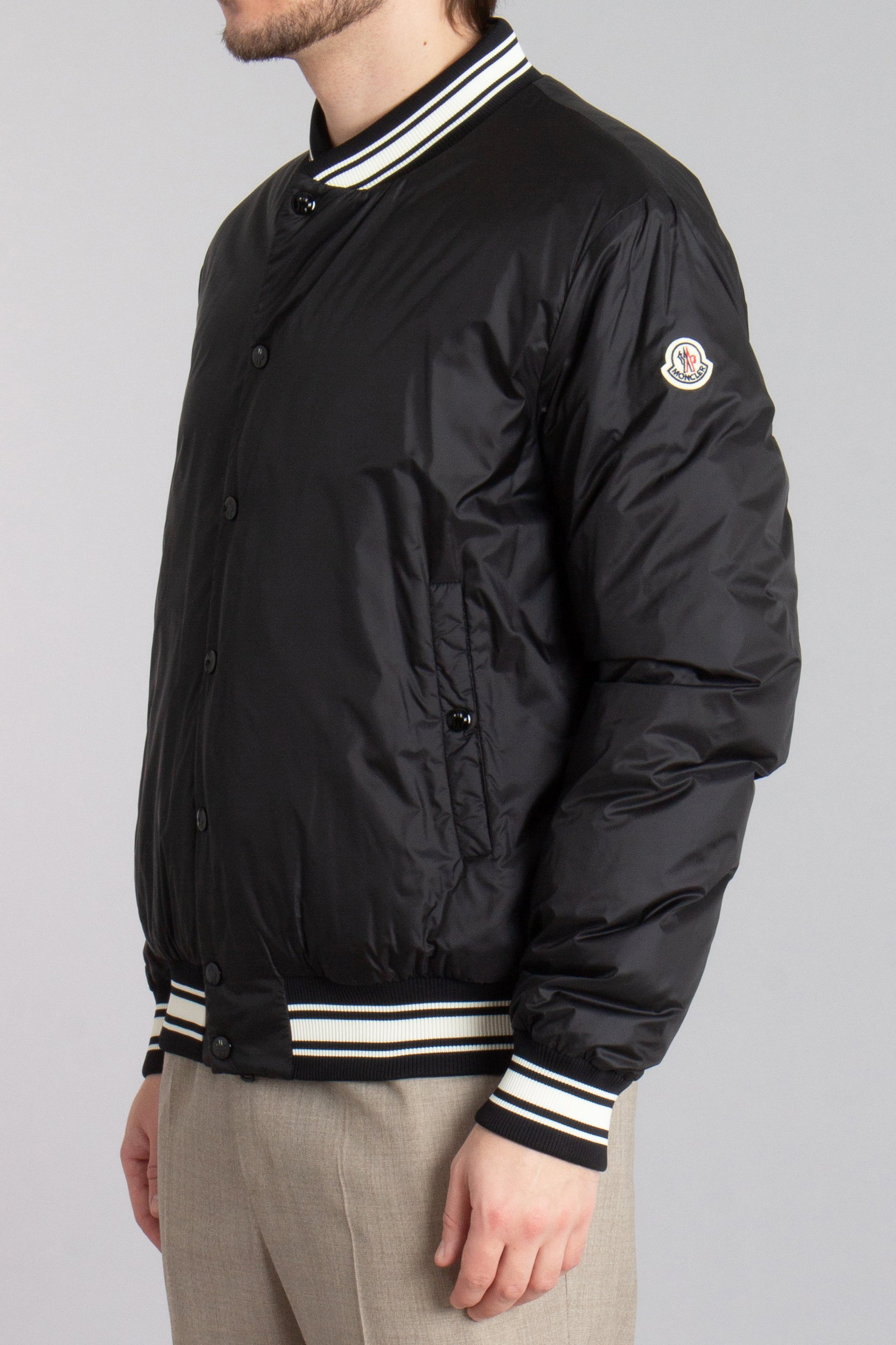 MONCLER Bouchet Reversible Recycled Longue Saison Varsity Down Jacket