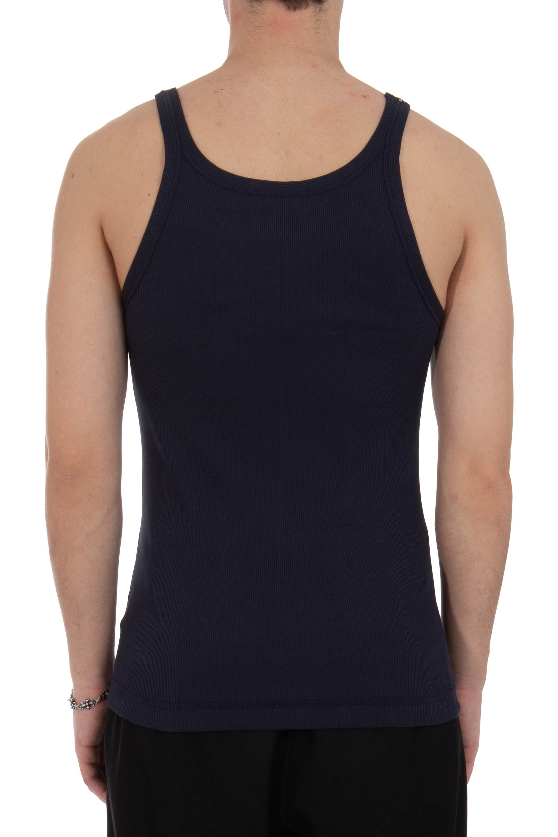 DOLCE & GABBANA Ribbed Cotton Tank Top