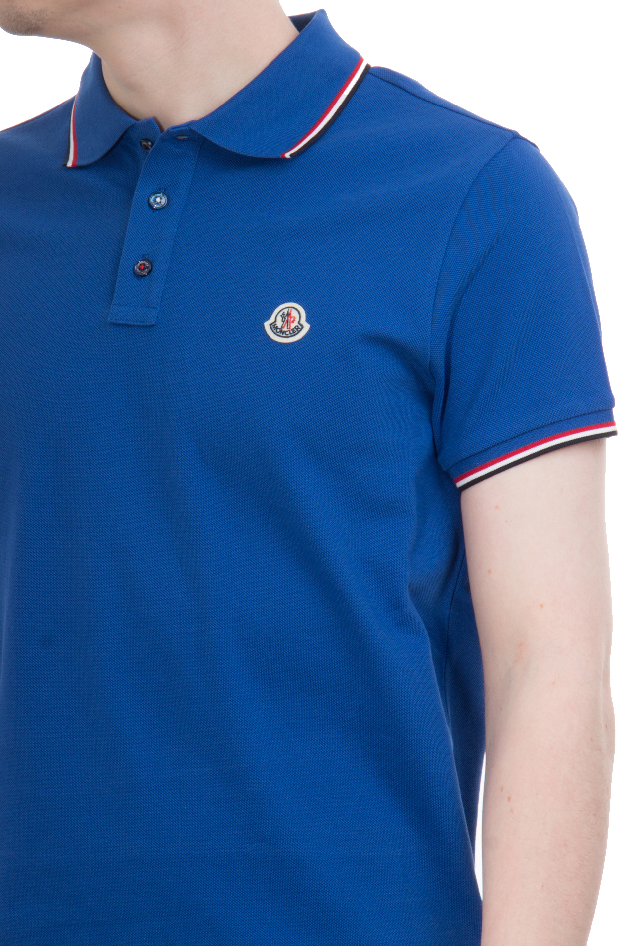 MONCLER Cotton Piqué Polo Shirt