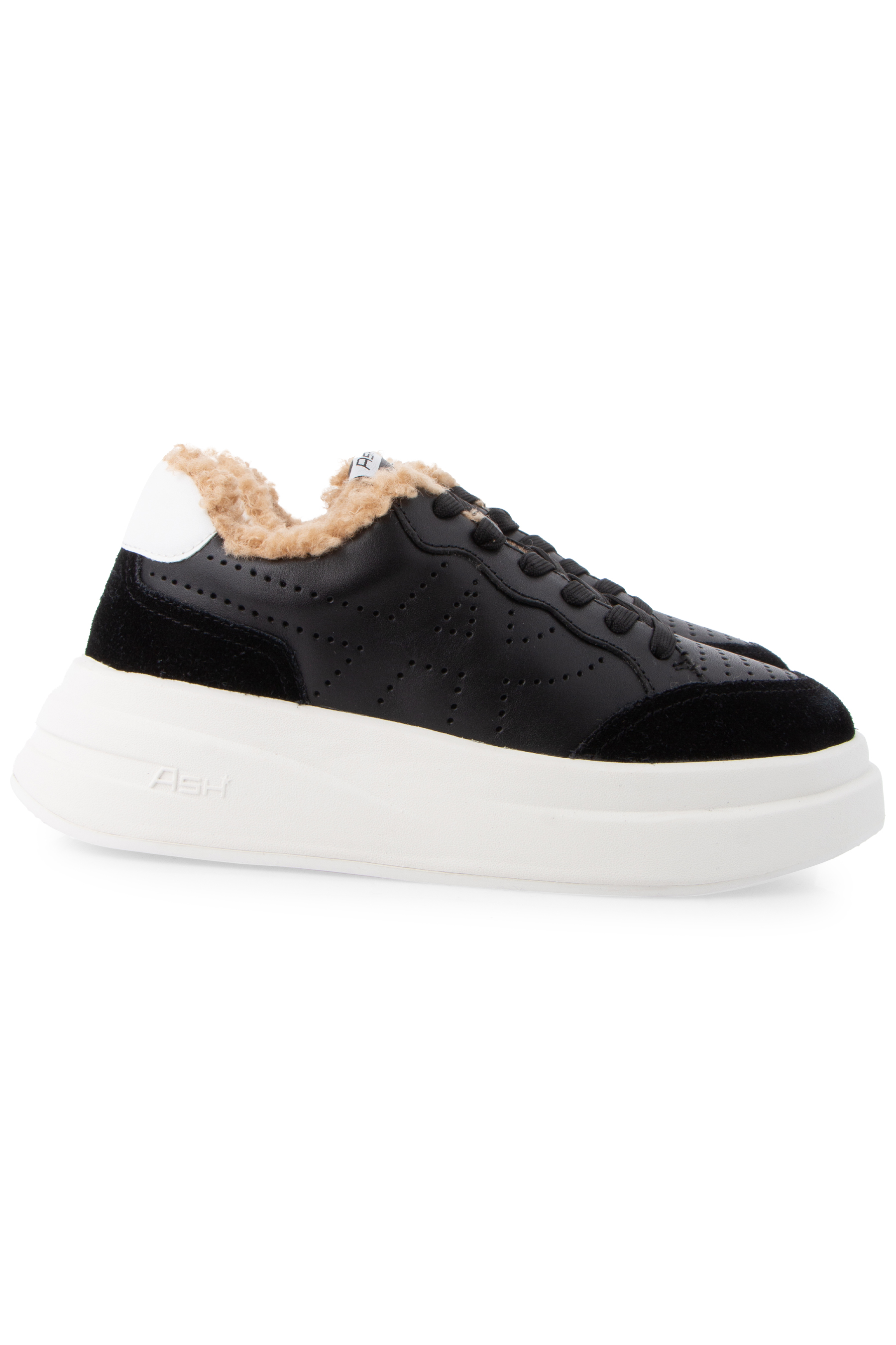 Faux Fur Leather Suede Sneakers Impuls Fur