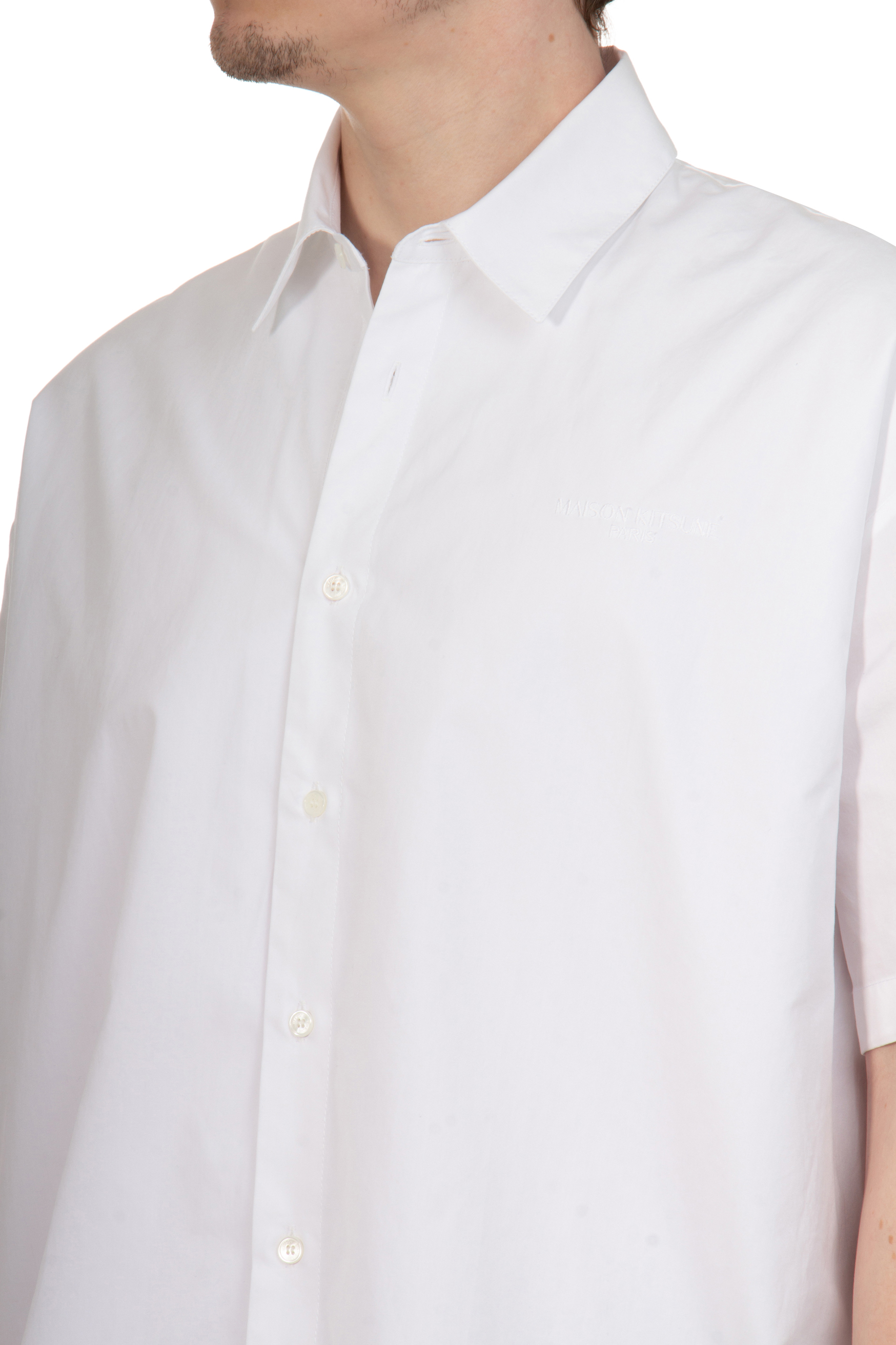 MAISON KITSUNÉ Layered Cotton Short-Sleeve Shirt