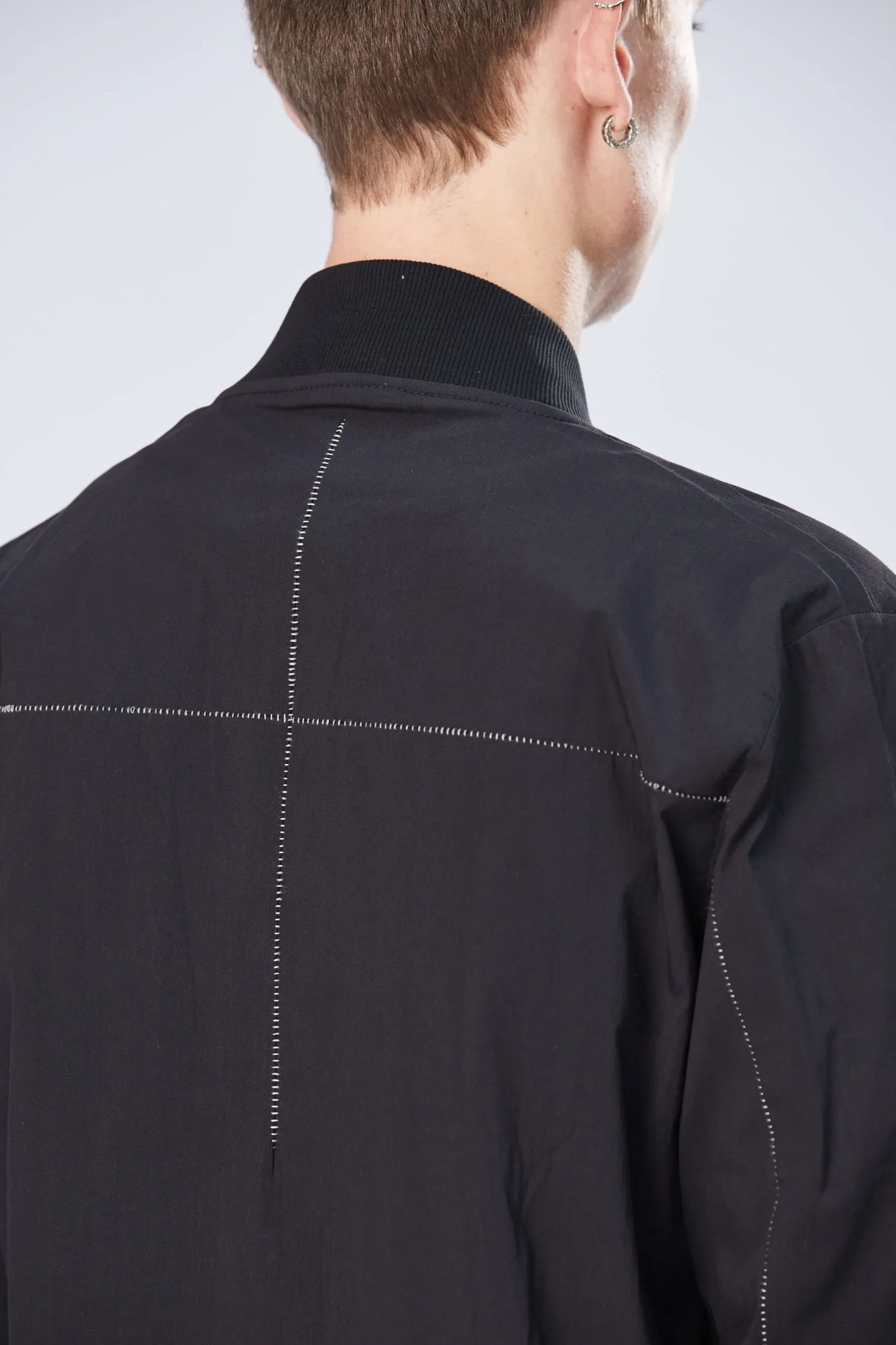 THOM KROM Cotton Nylon Stretch Bomber Overshirt