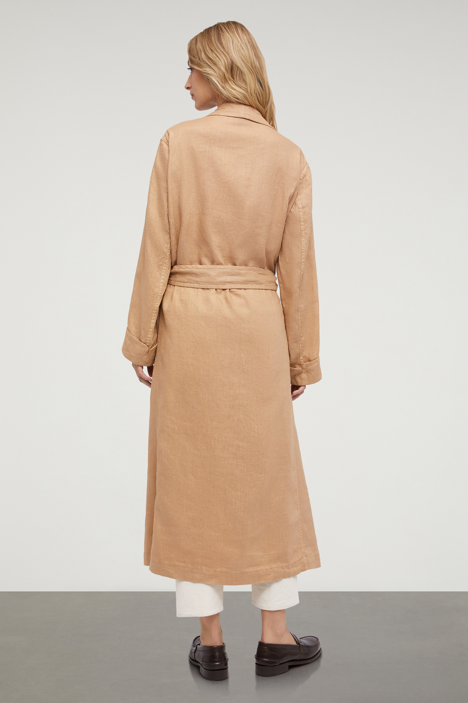 ASPESI Linen Wrap-Around Summer Coat 