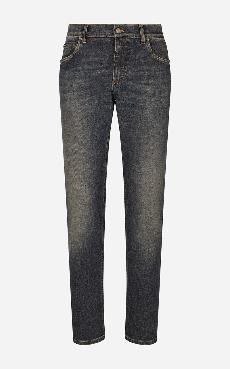 DOLCE & GABBANA Regular Cotton Stretch Jeans 