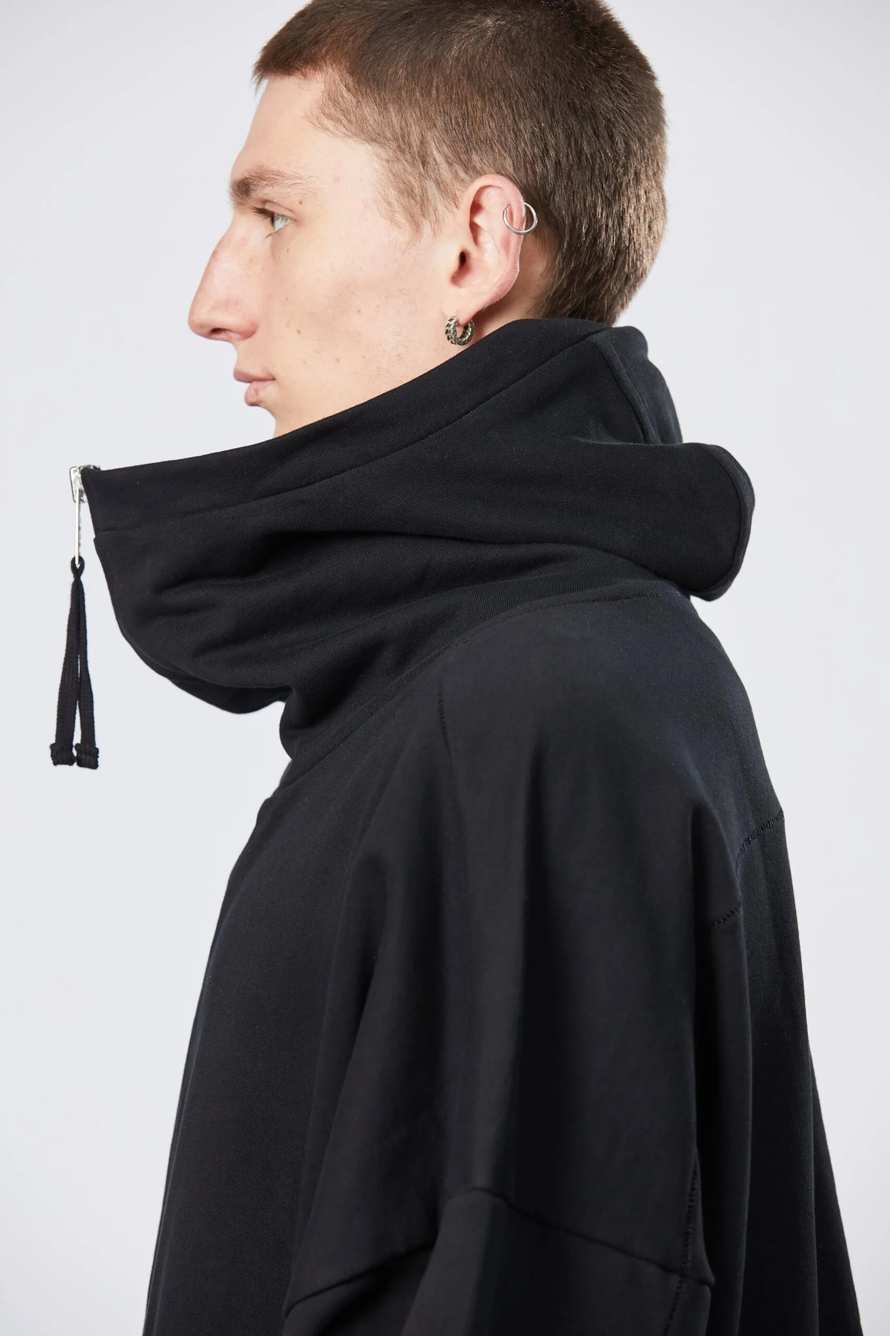 THOM KROM Cotton Stretch Zip-Hoodie 