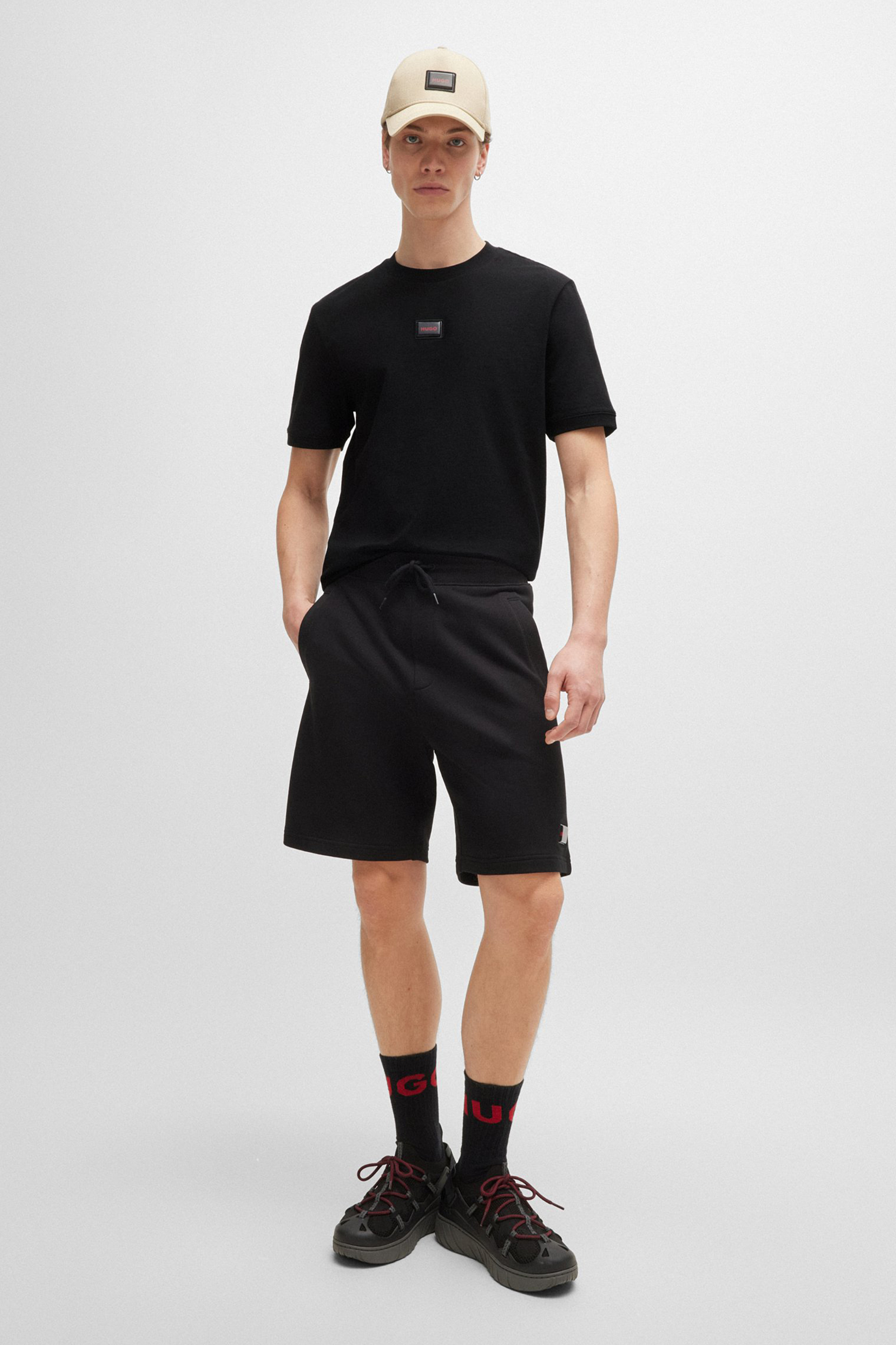 HUGO Regenerative Cotton Jersey T-Shirt Diragolino