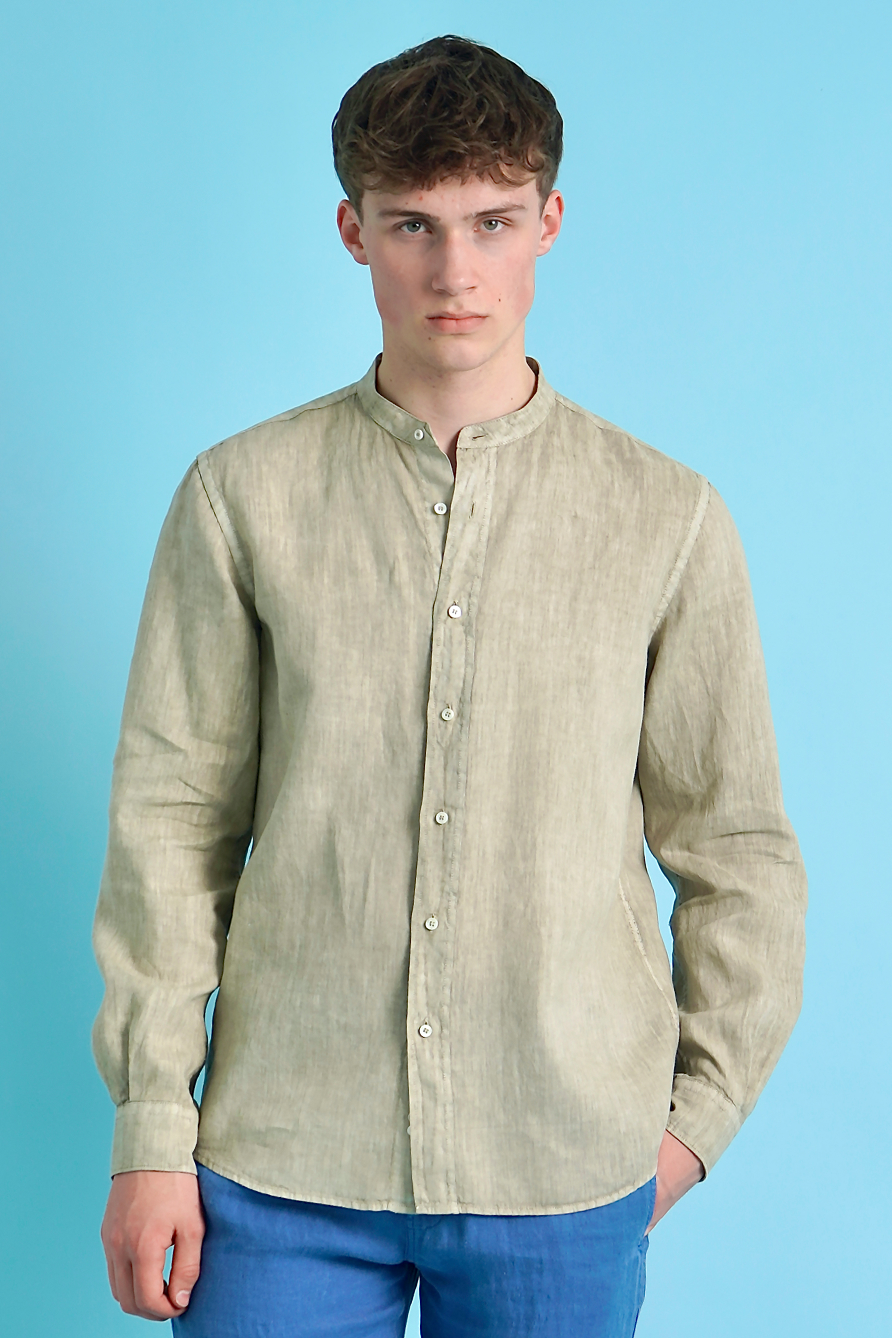 ASPESI Lightweight Linen Shirt Bruce | CE76C19585076