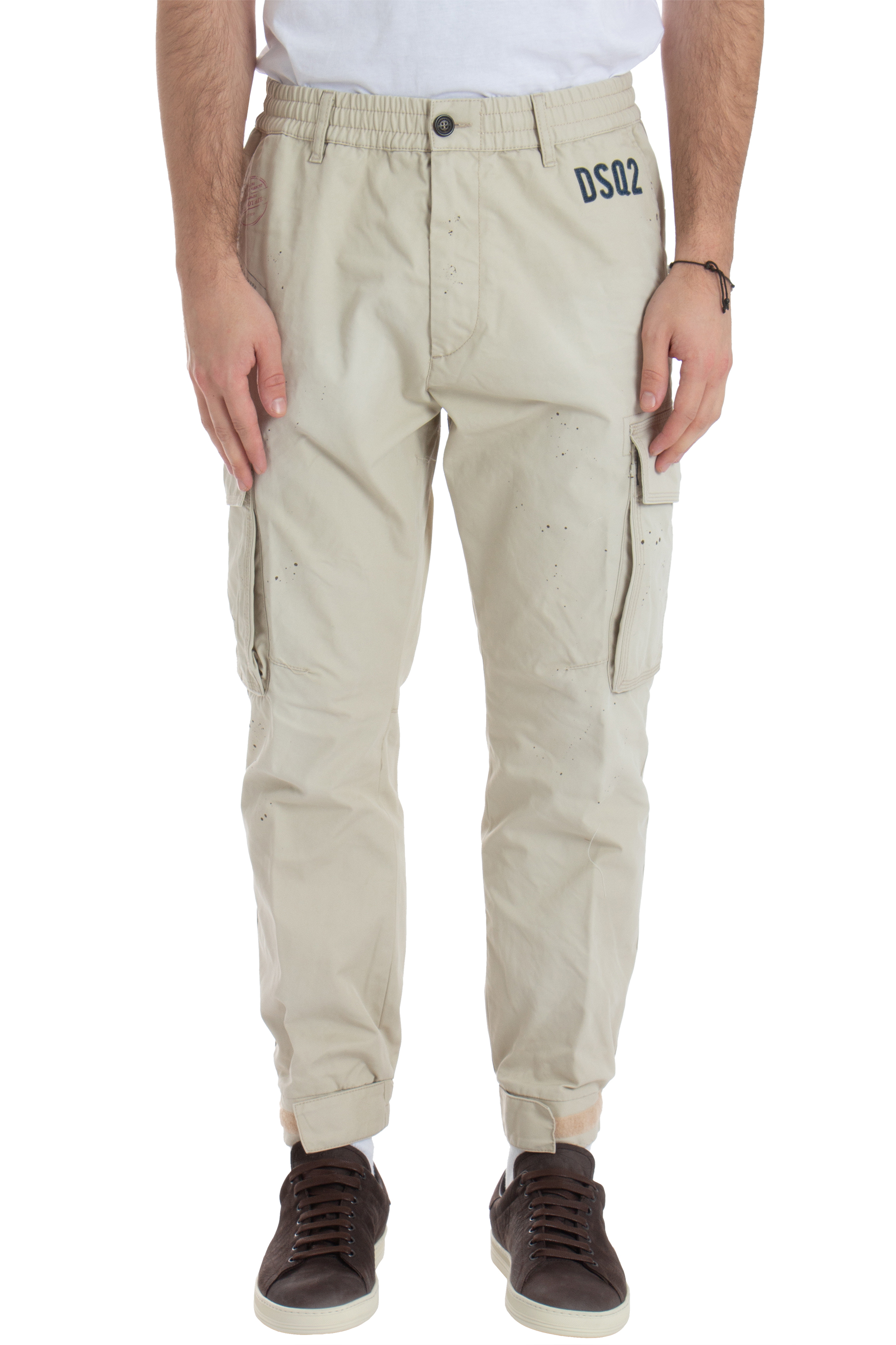 DSQUARED2 Cotton Stamps Cyprus Cargo Pants