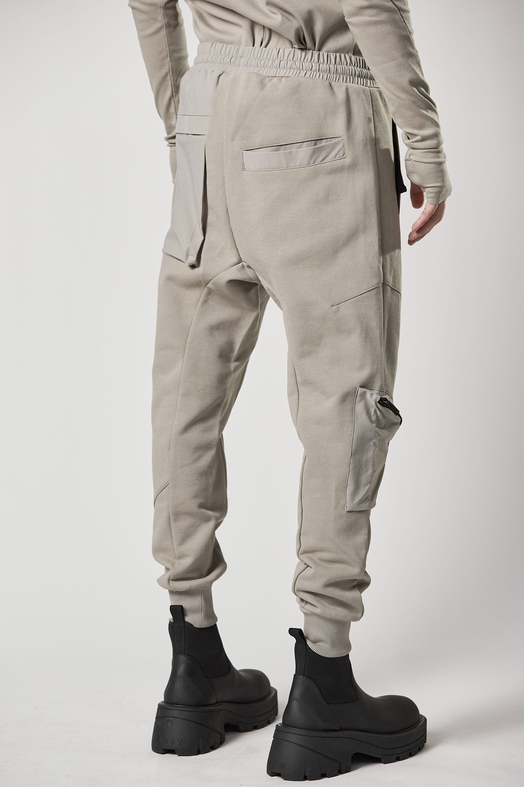 THOM KROM Drop Crotch Cotton Jersey Pants