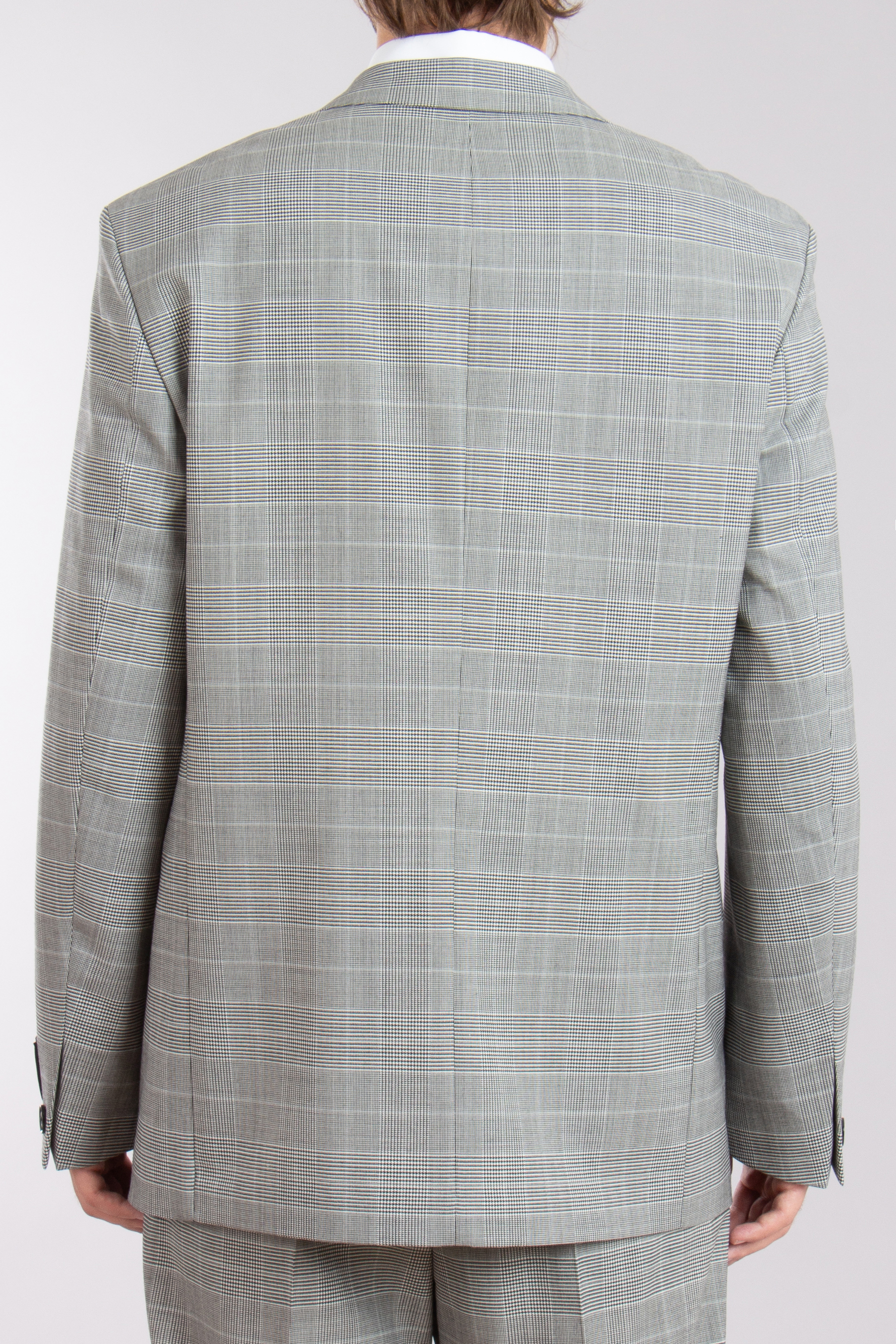 BOSS Checked Virgin Wool Blend Stretch Jacket C-Cris