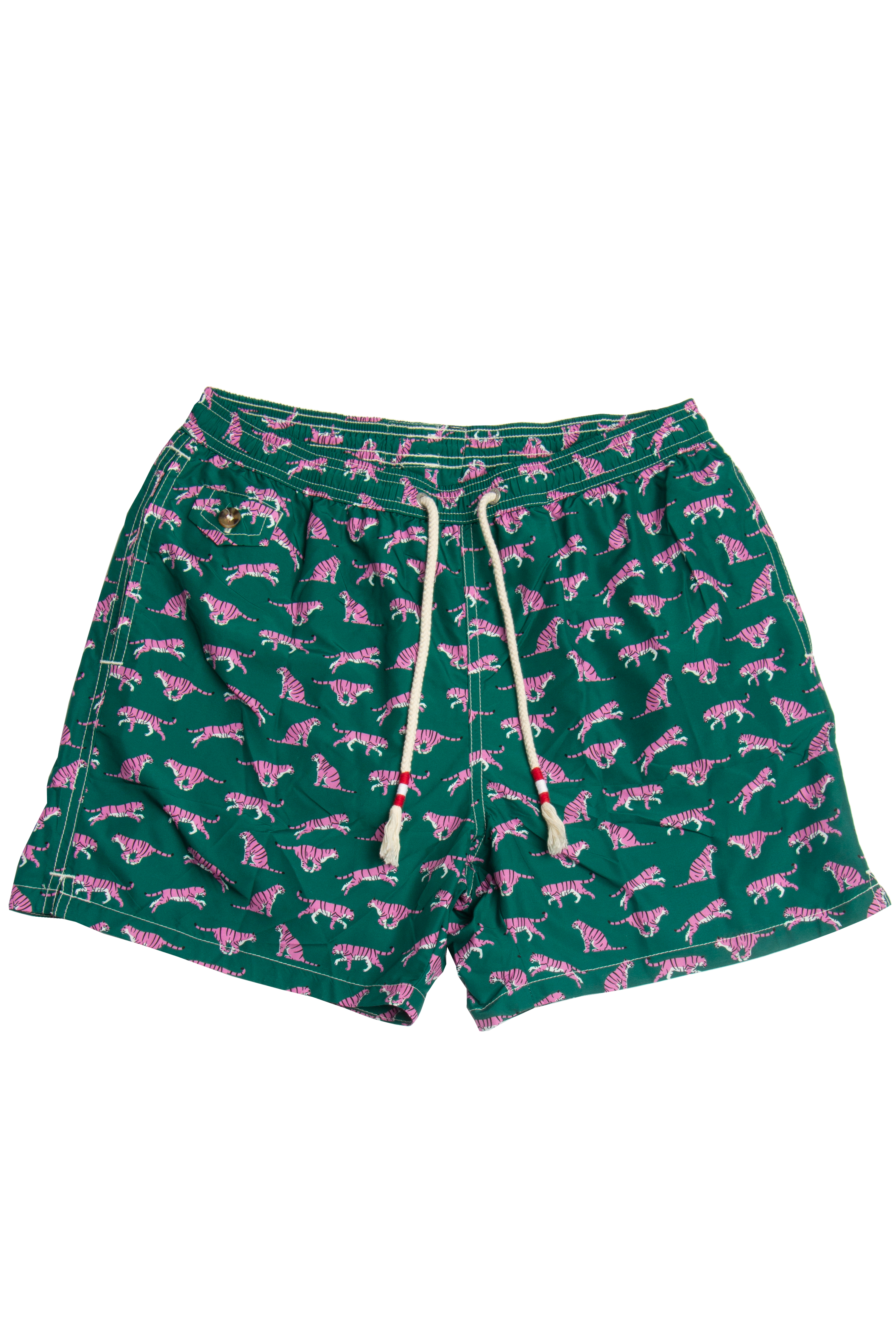 MC 2 SAINT BARTH Tiger Print Swim Shorts 