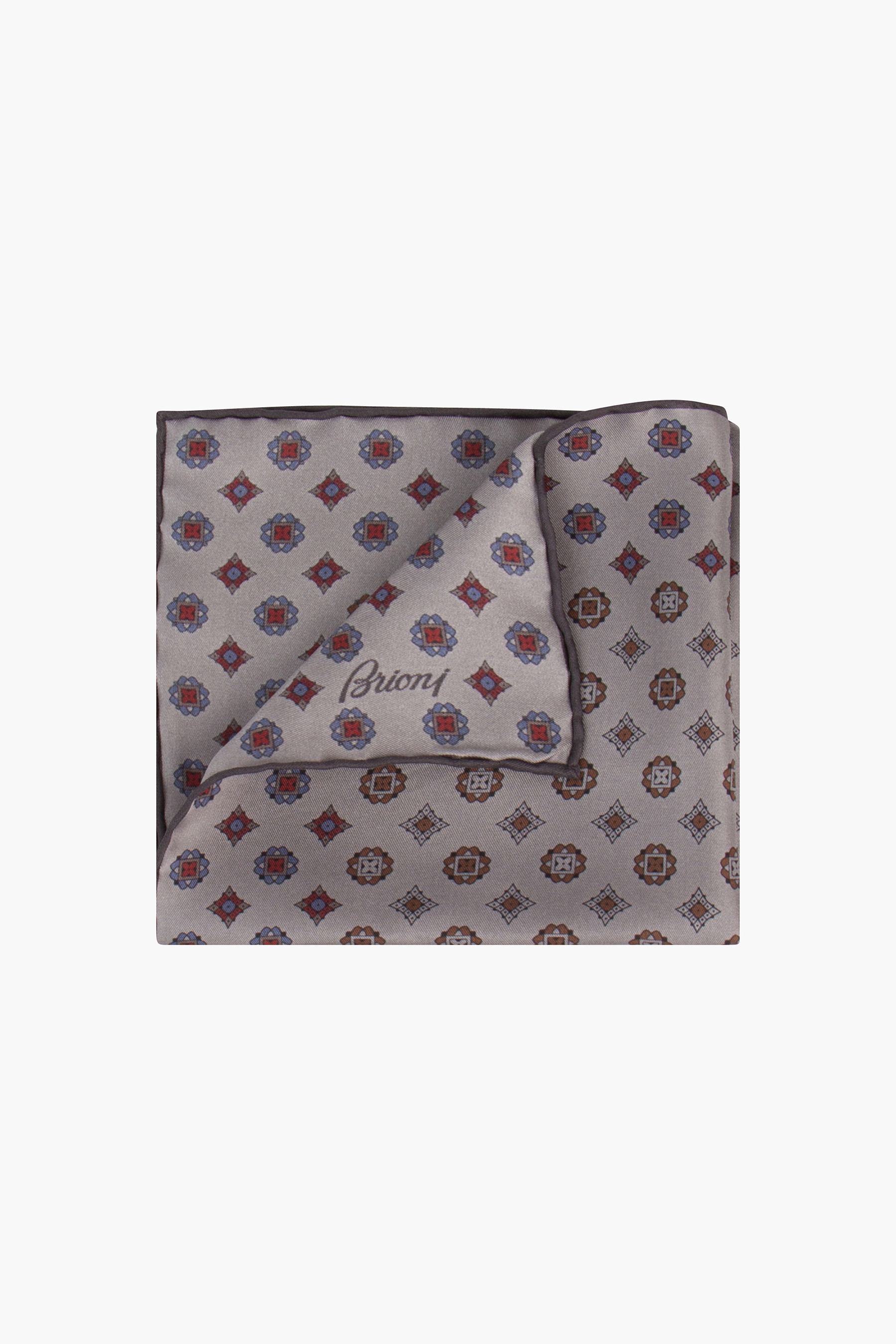 BRIONI Patterned Responsible Silk Hankerchief