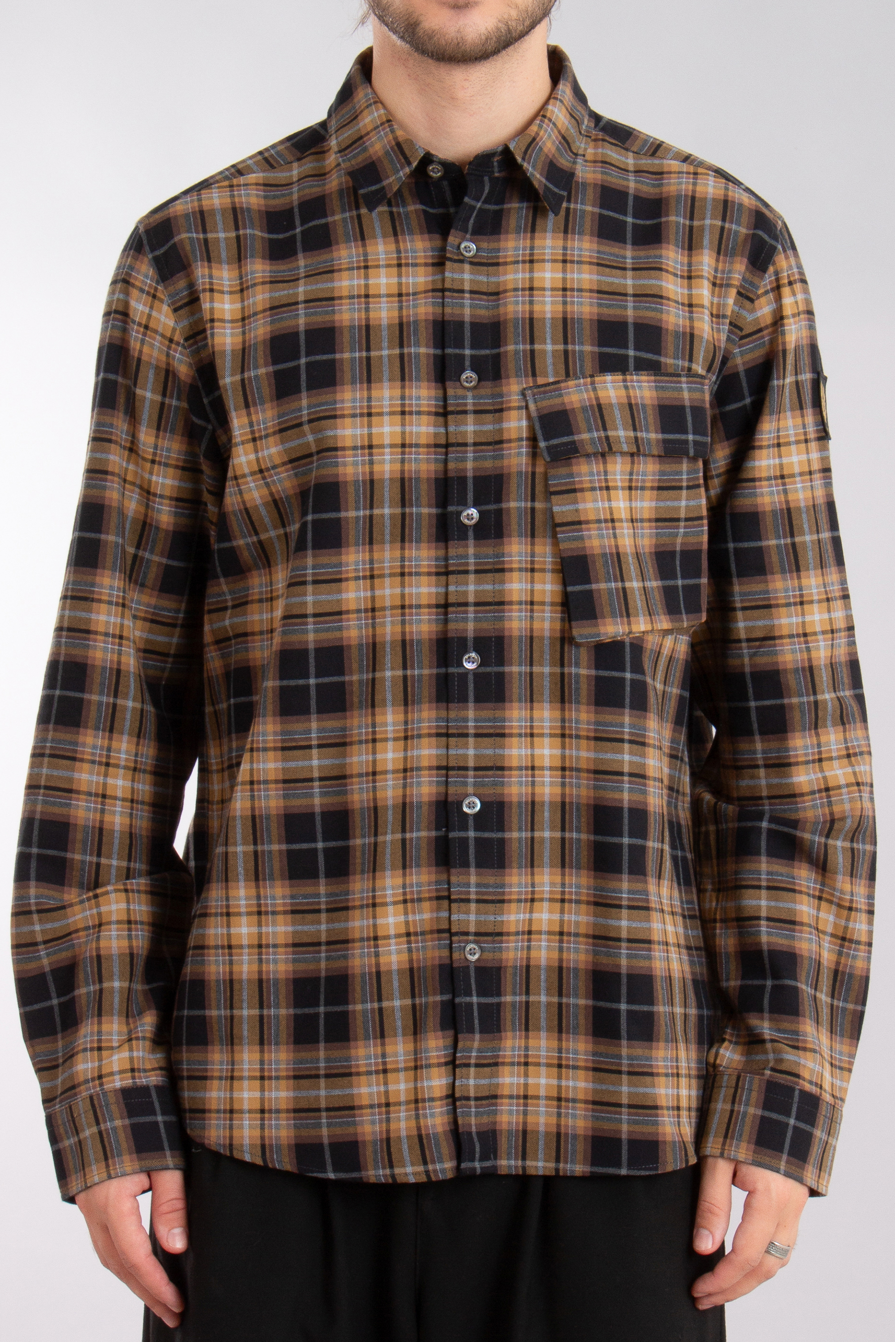 BELSTAFF Regular Fit Checked Cotton Shirt Scale