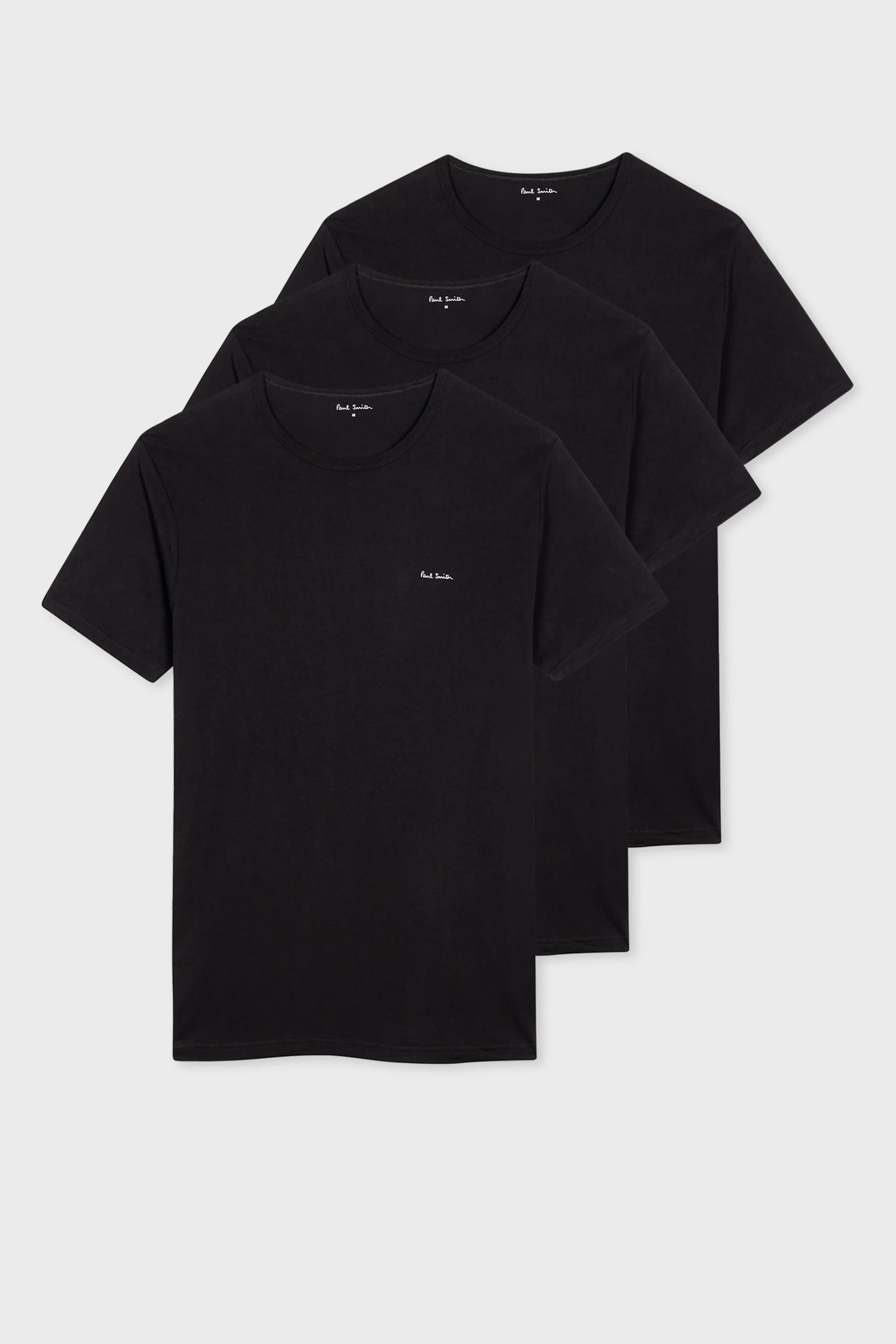 PAUL SMITH 3-Pack Organic Cotton Logo Lounge T-Shirts