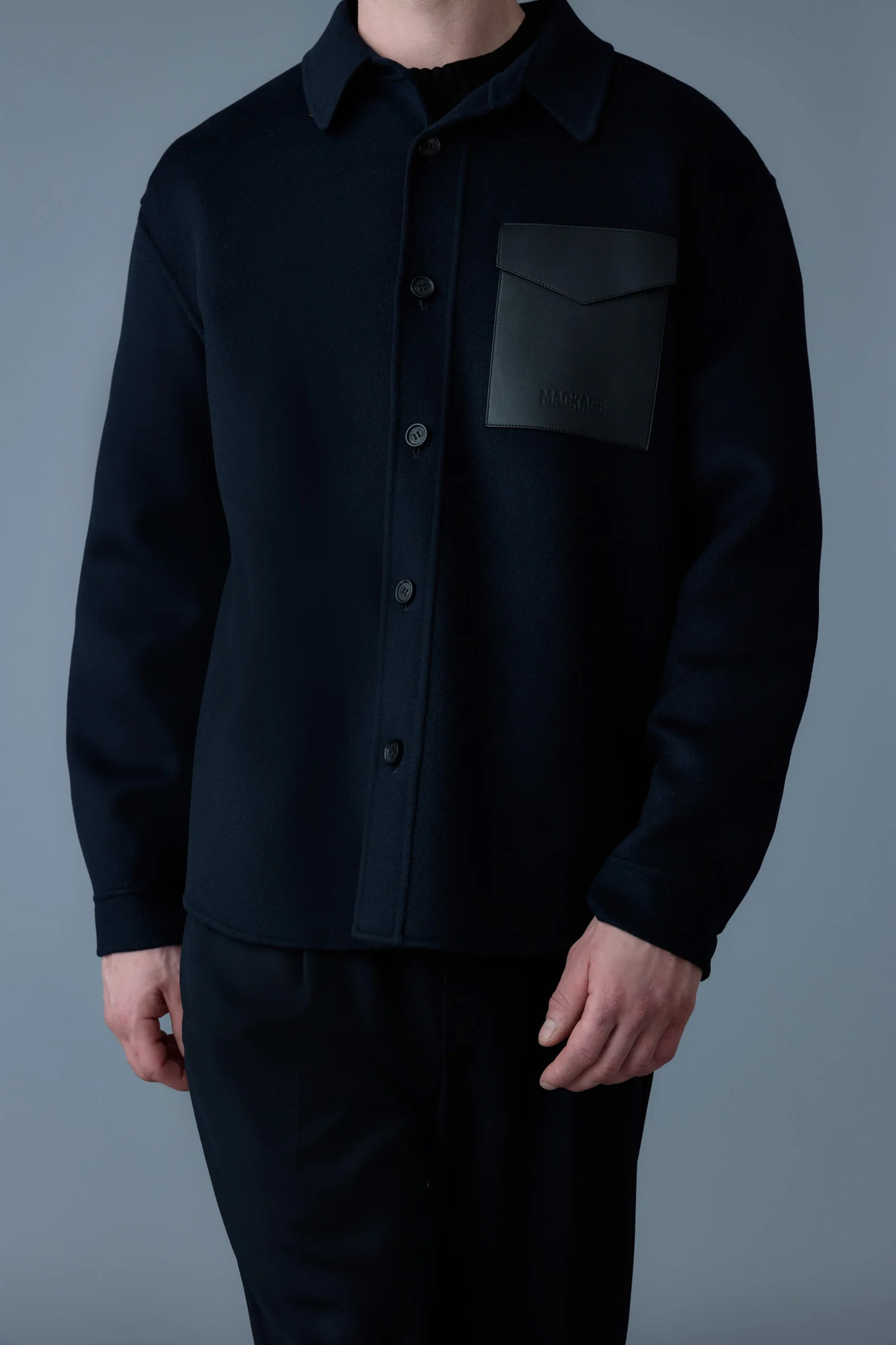 MACKAGE Doubleface Wool Overshirt Emmanuel