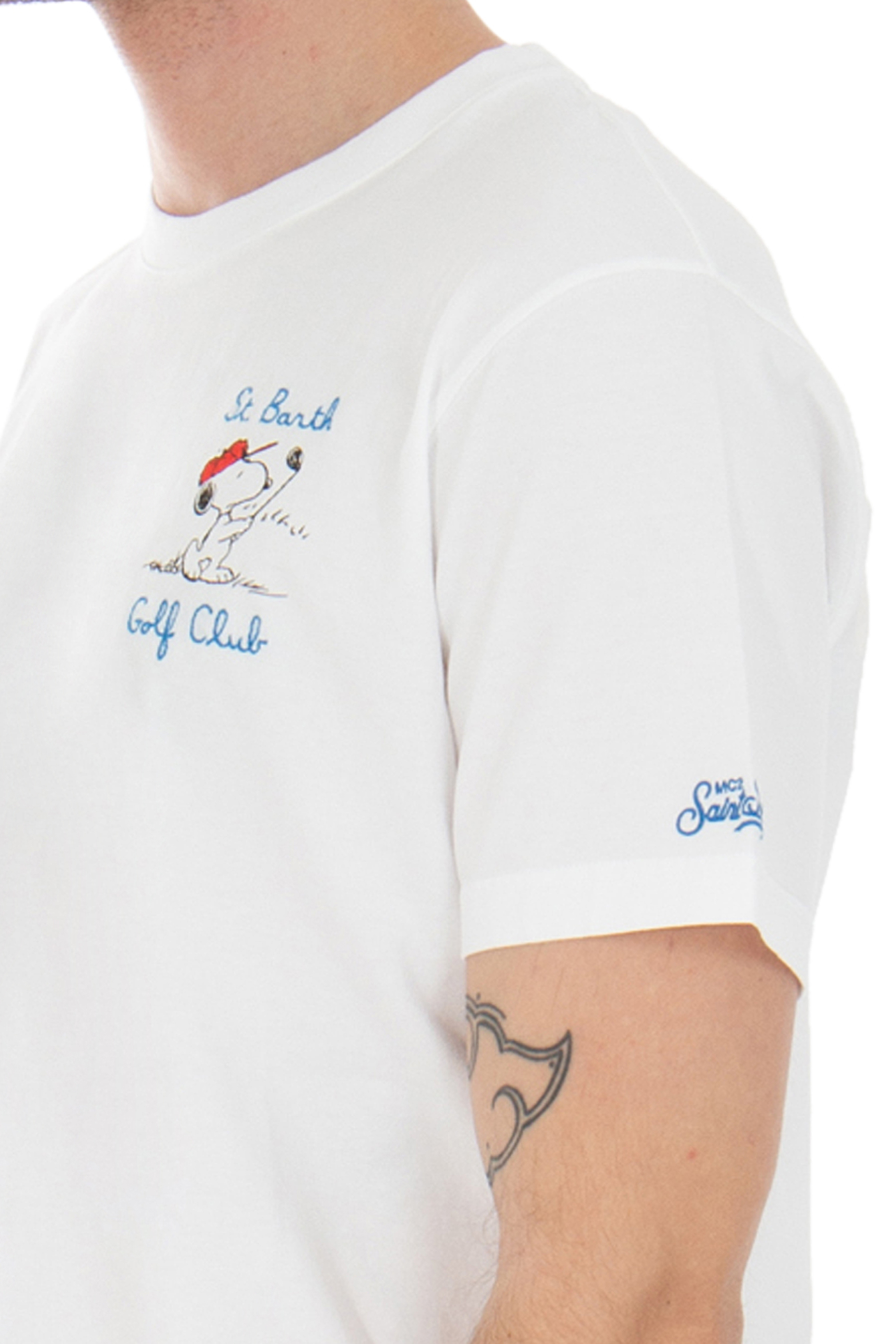 MC 2 SAINT BARTH Snoopy Golf Club Organic Cotton T-Shirt