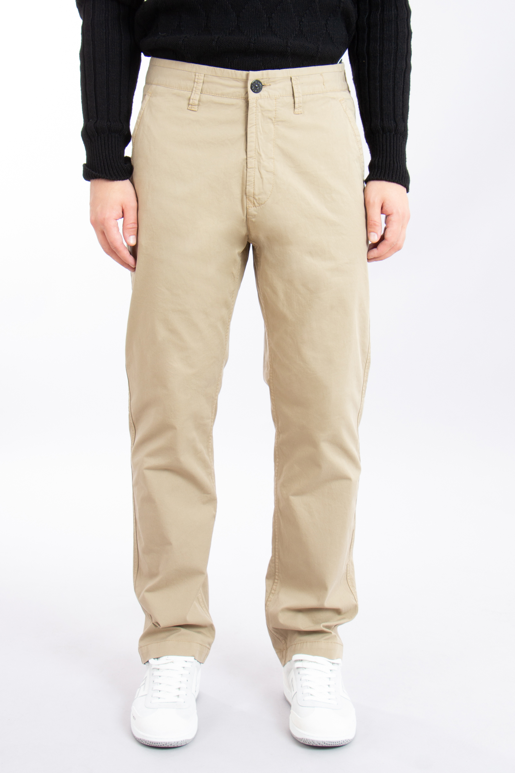 STONE ISLAND Regular Fit Cotton Stretch Pants