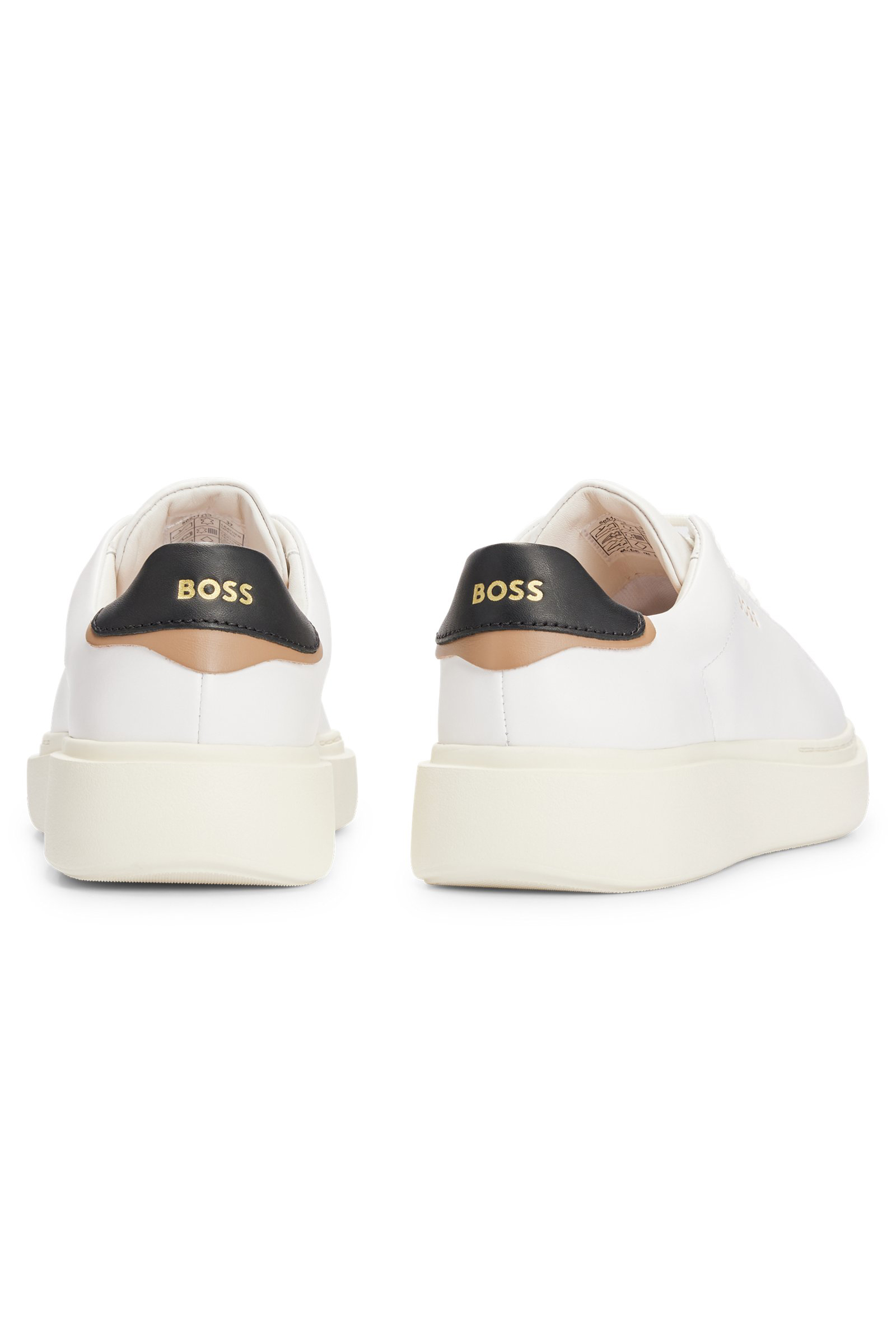 BOSS Low Leather Sneakers Amber