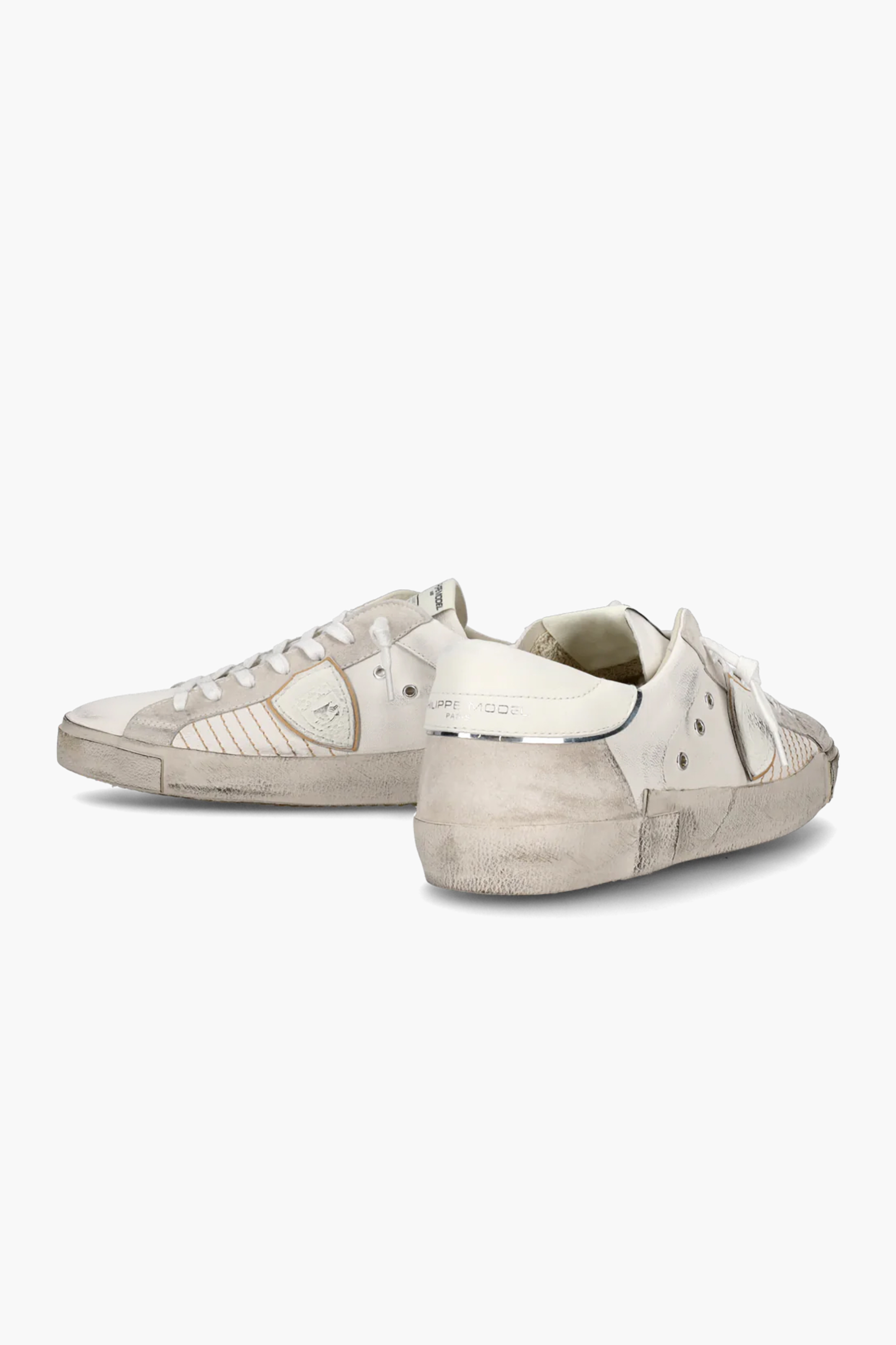 PHILIPPE MODEL Leather & Suede Sneakers Prsx Low