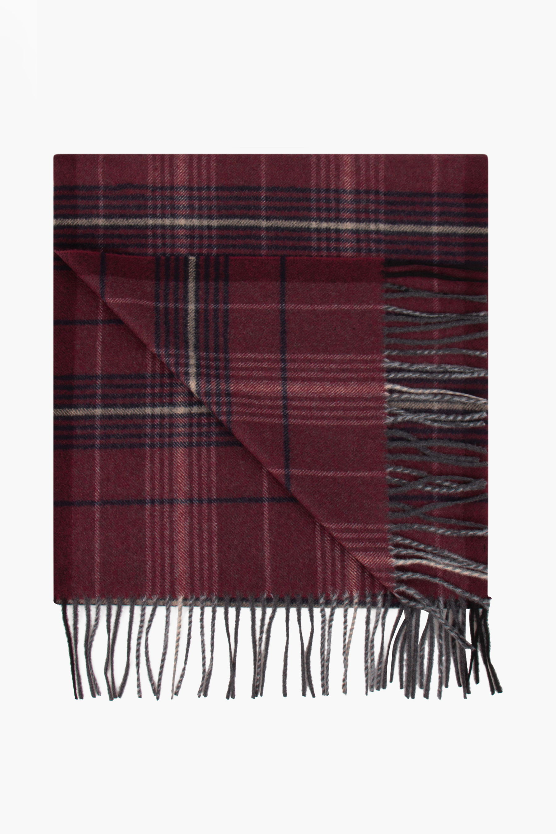 CANALI Checked Virgin Wool Scarf