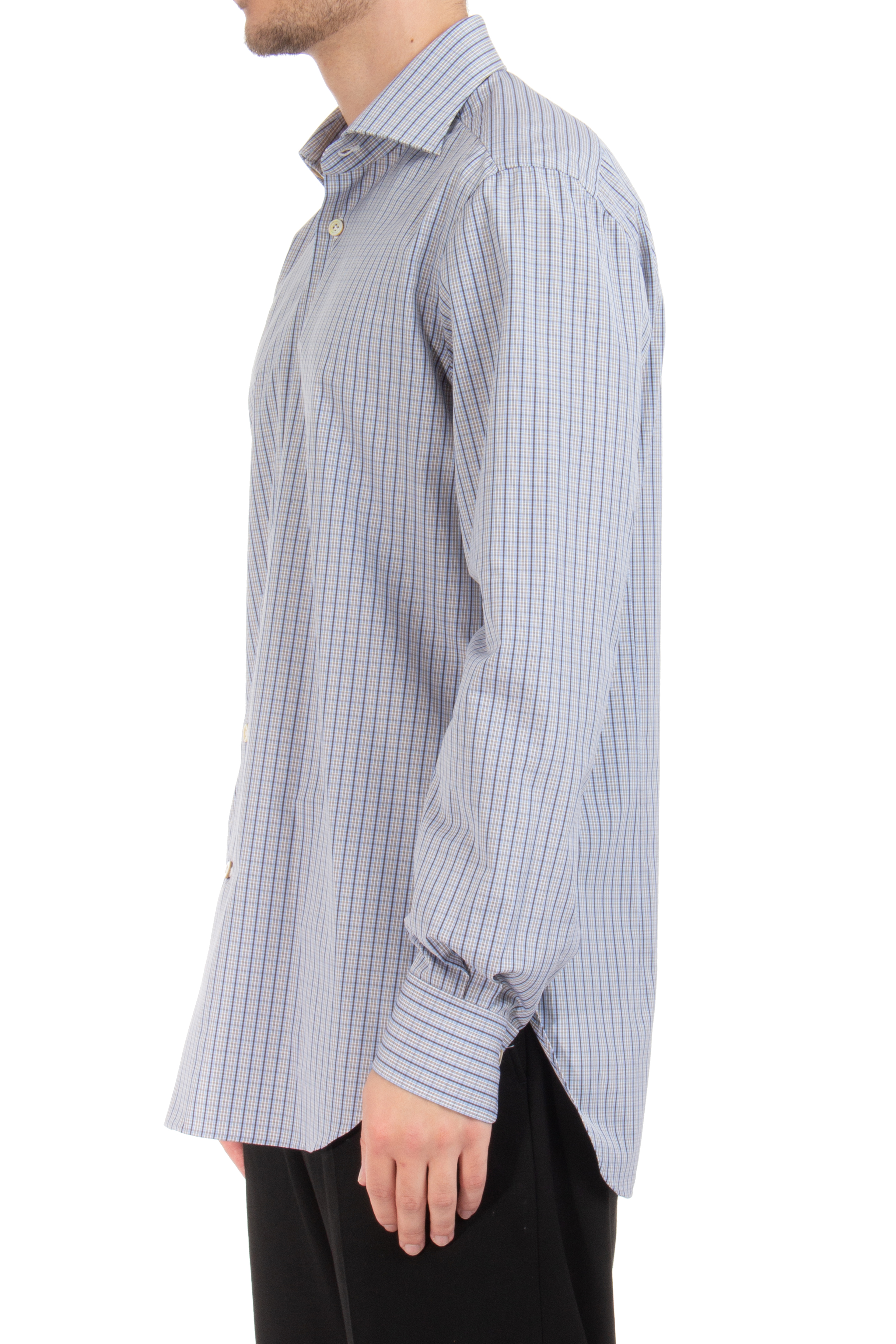 KITON Checked Cotton Shirt