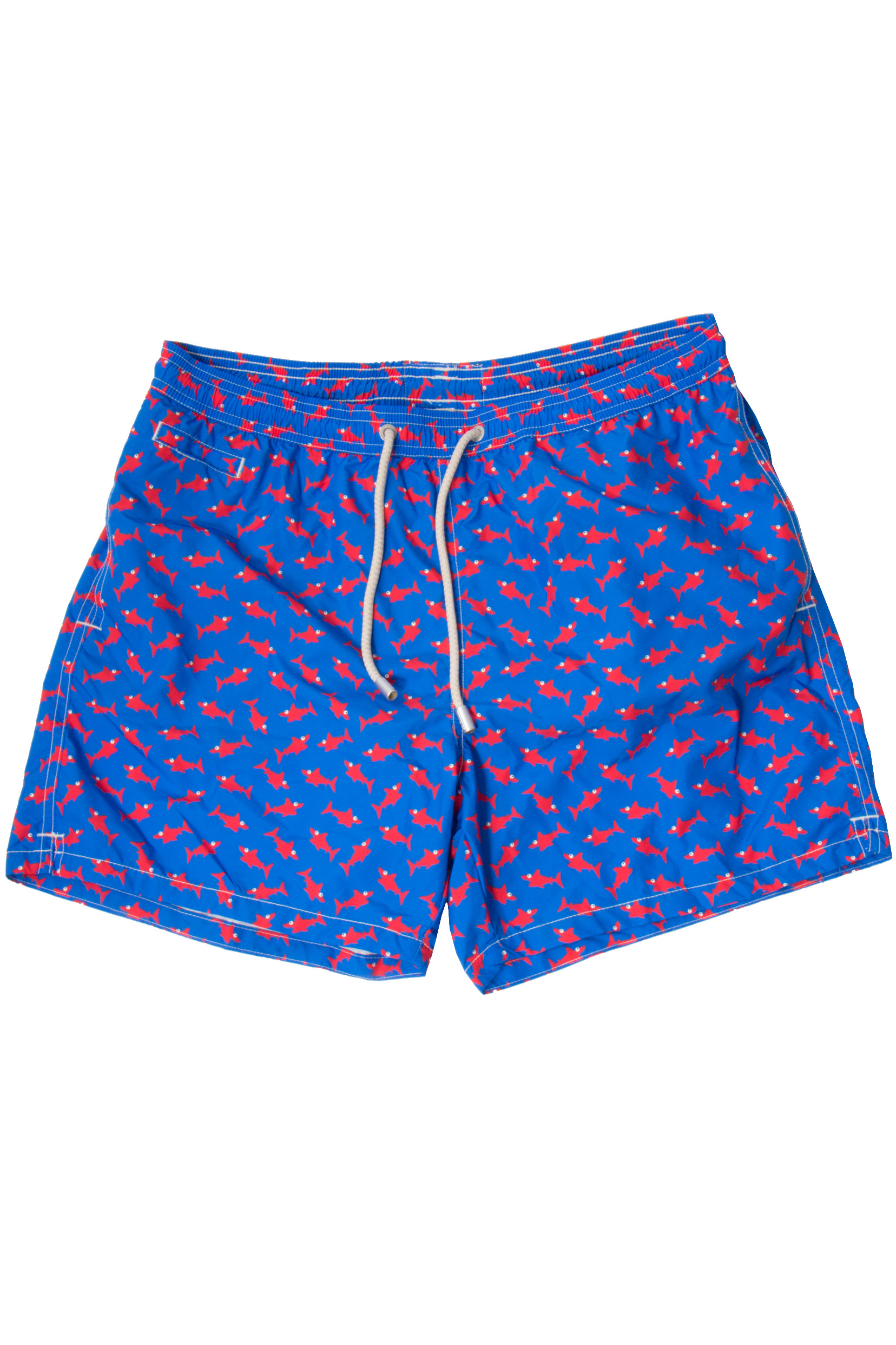 MC 2 SAINT BARTH Shark Print Swim Shorts Lighting