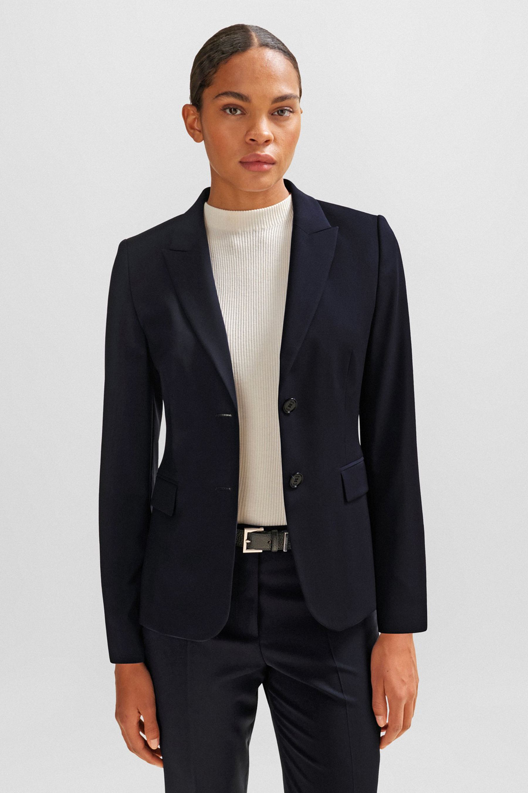 BOSS Regular Fit Virgin Wool Blazer Juleah