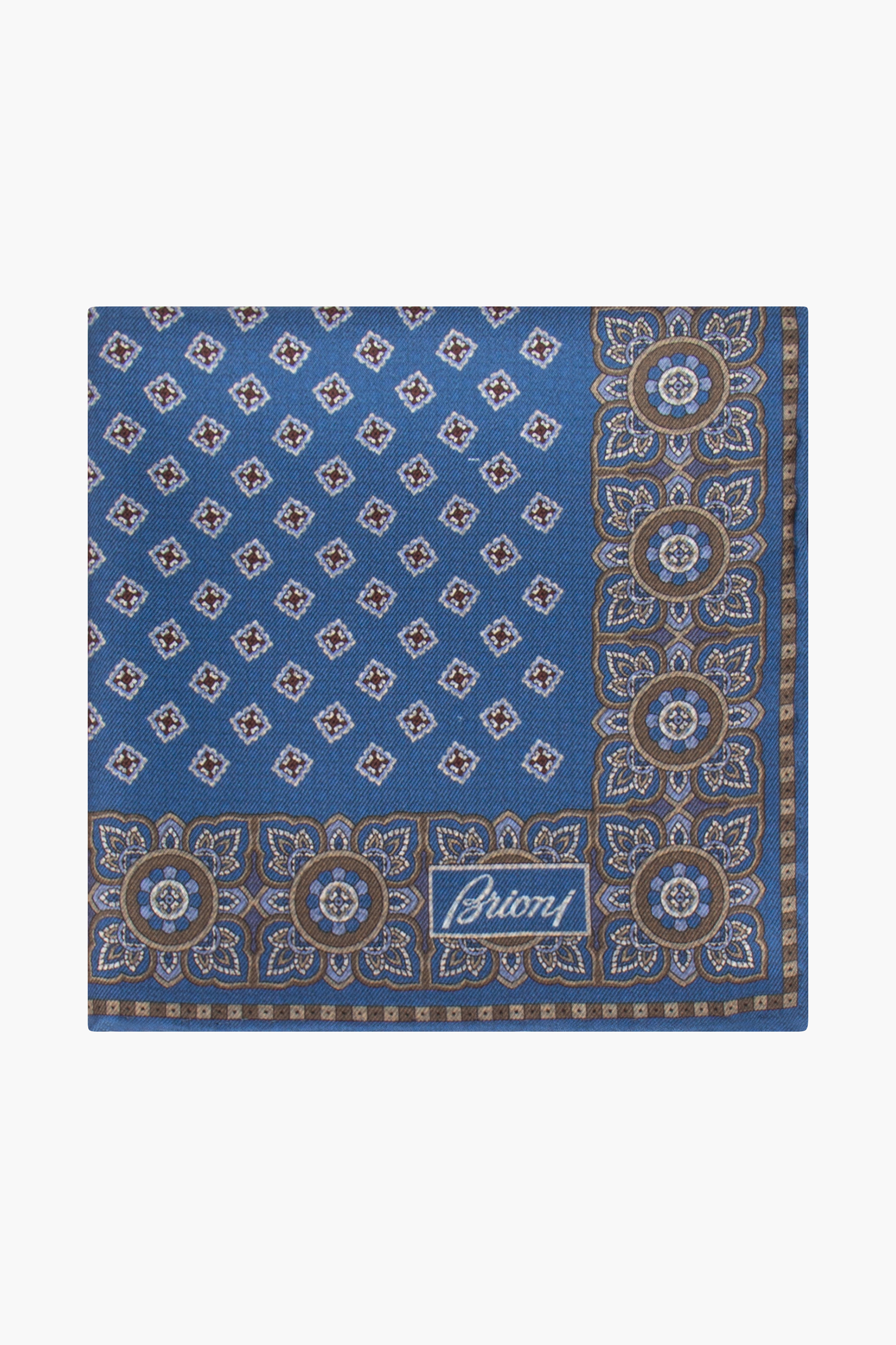 BRIONI Patterned Responsible Silk Hankerchief