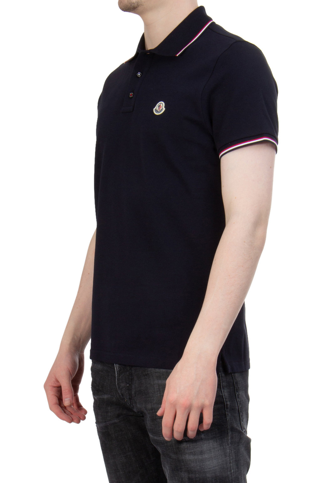 MONCLER Cotton Piqué Polo Shirt