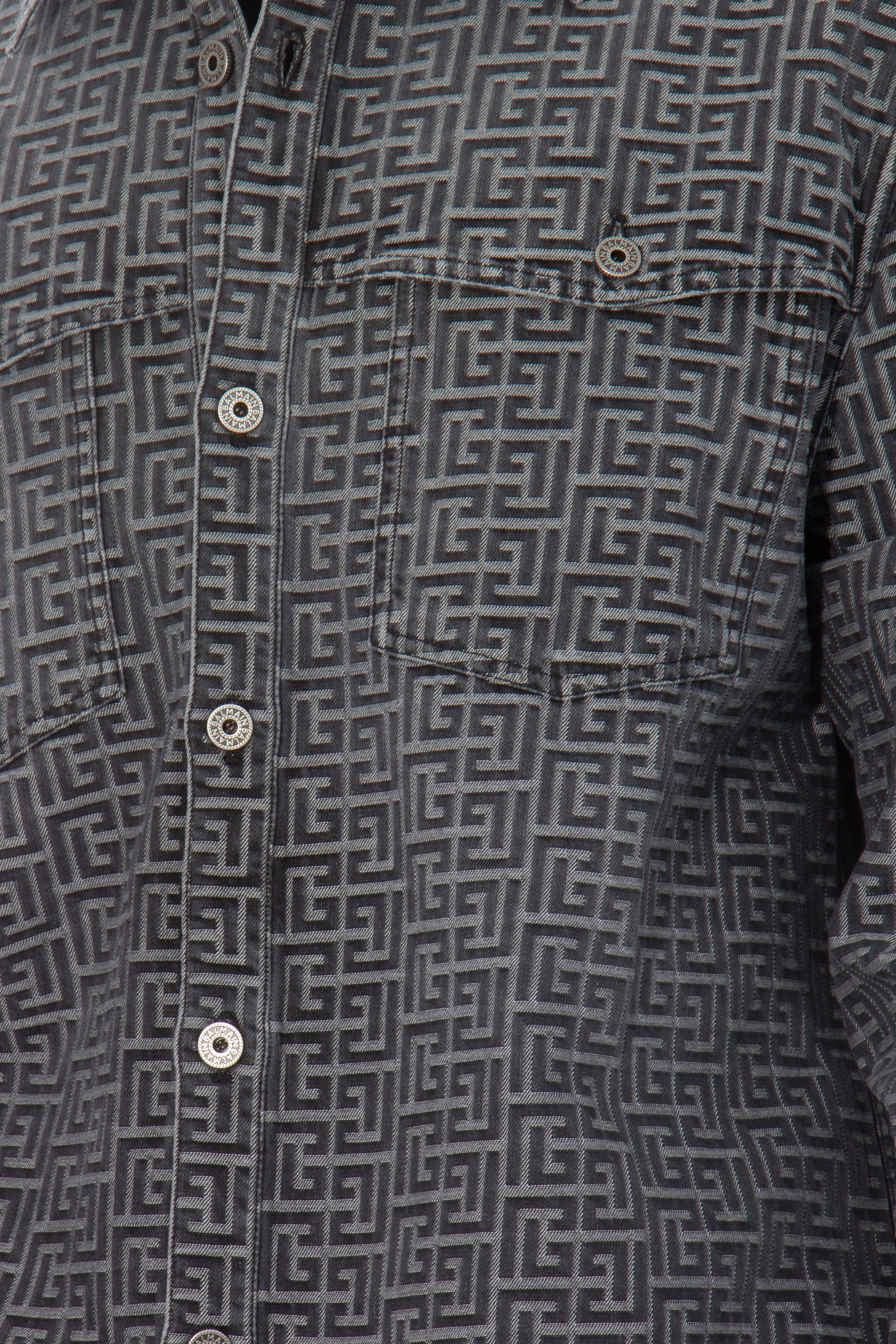 BALMAIN Monogrammed Jacquard Overshirt 