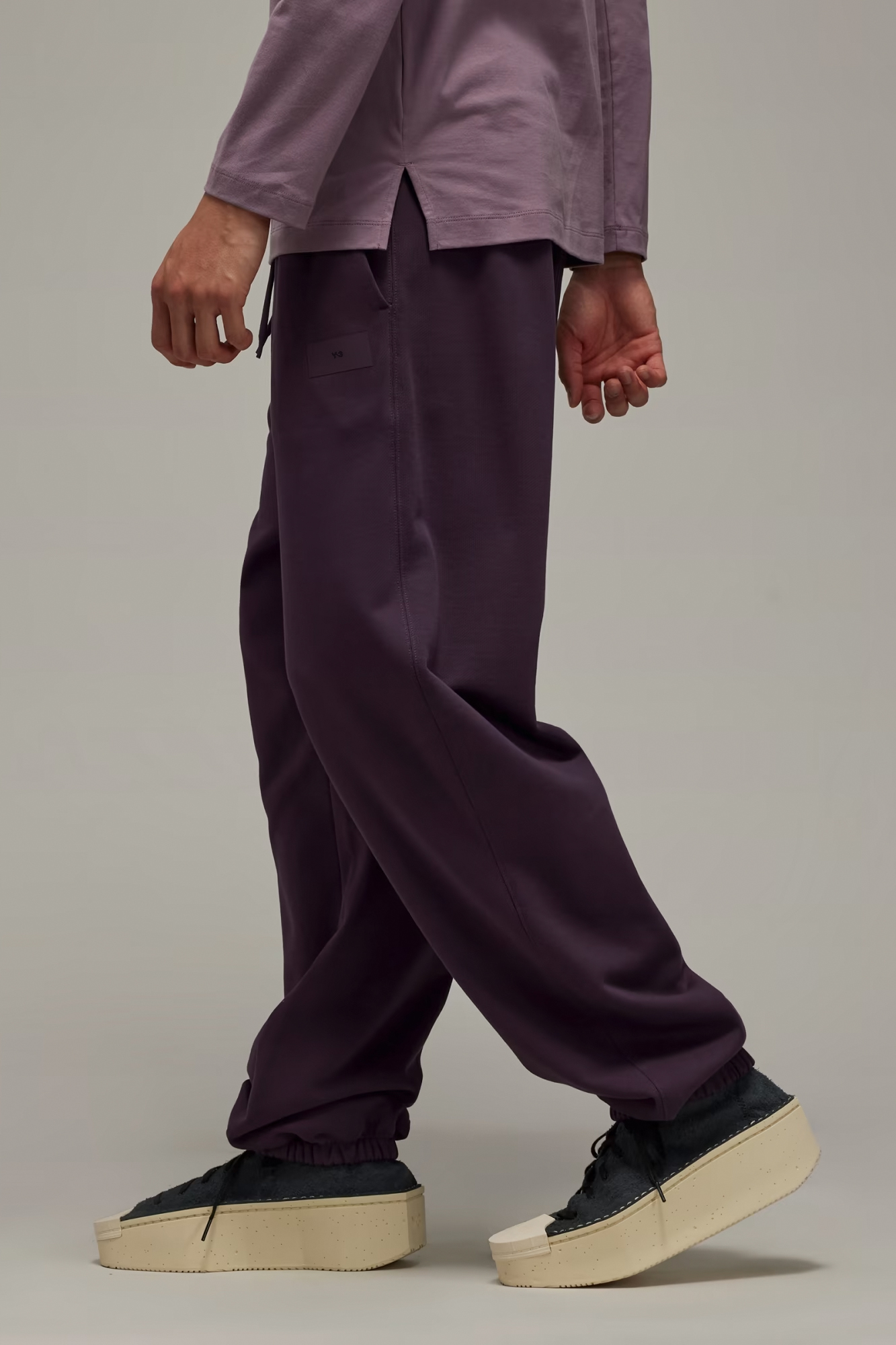 Y-3 Straight Organic Cotton Terry Cuff Pants