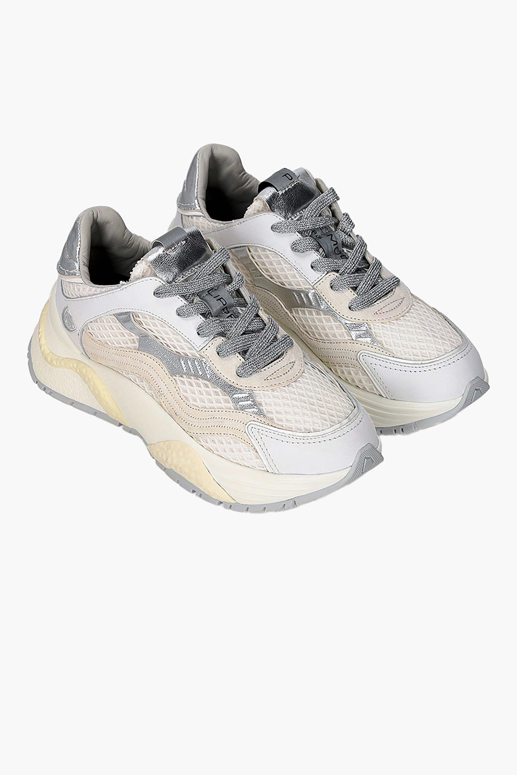 PHILIPPE MODEL Leather & Mesh Sneakers Odeon Low