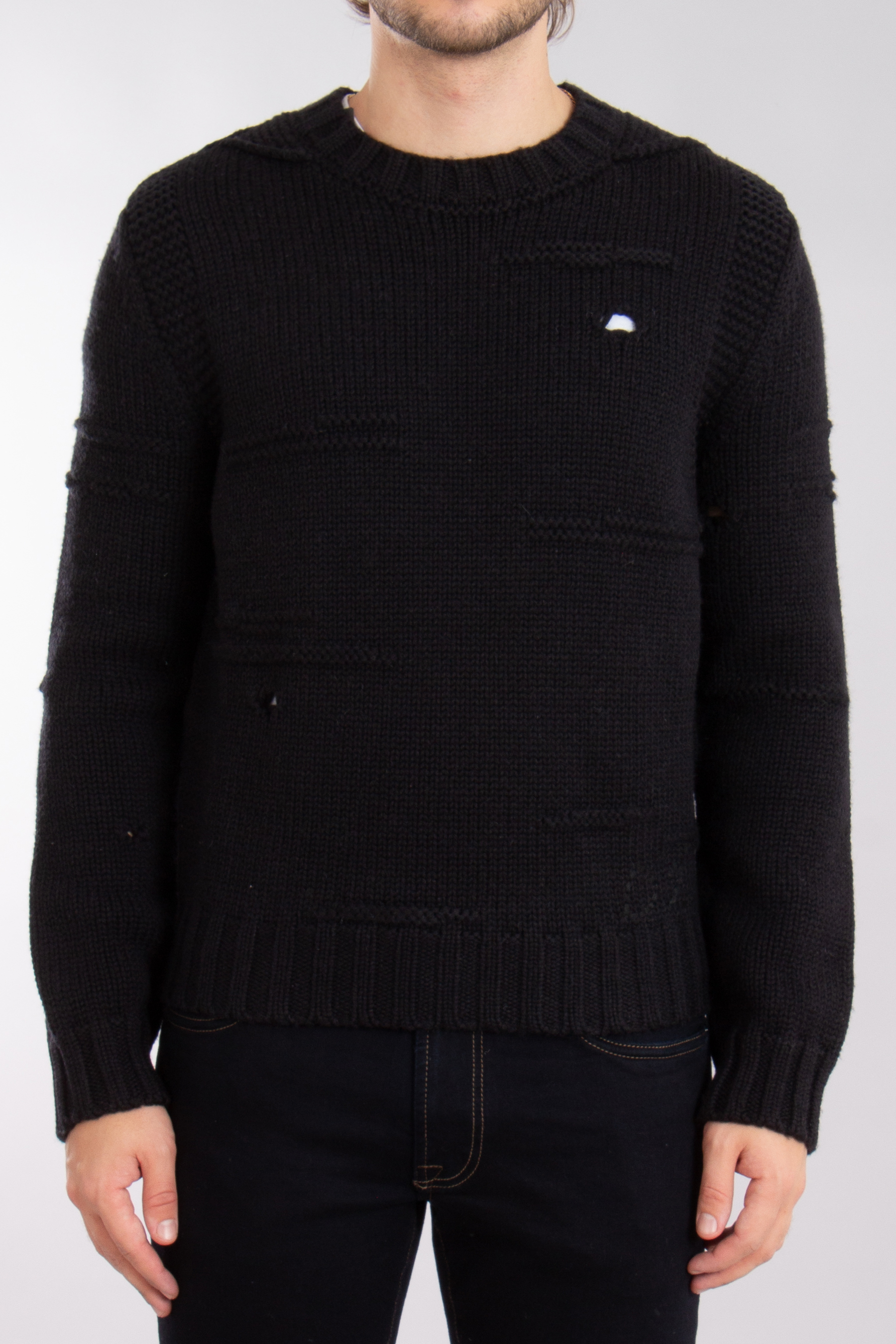 DSQUARED2 Structured Wool Knit Sweater