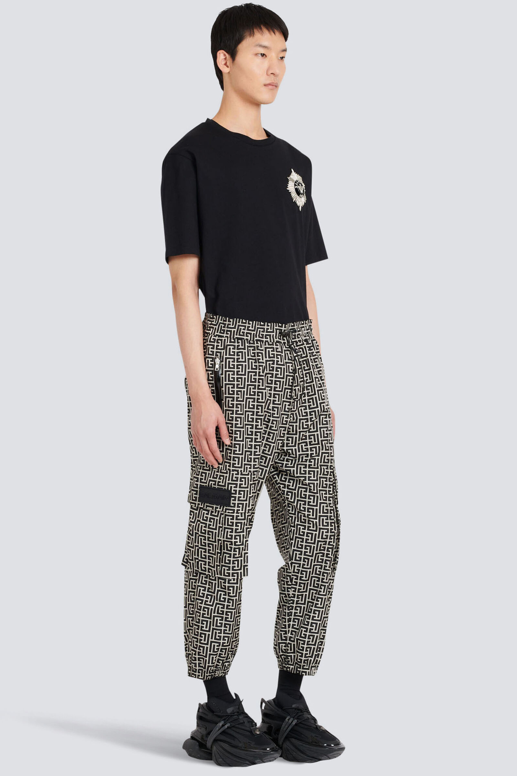 BALMAIN Monogram Cargo Pants