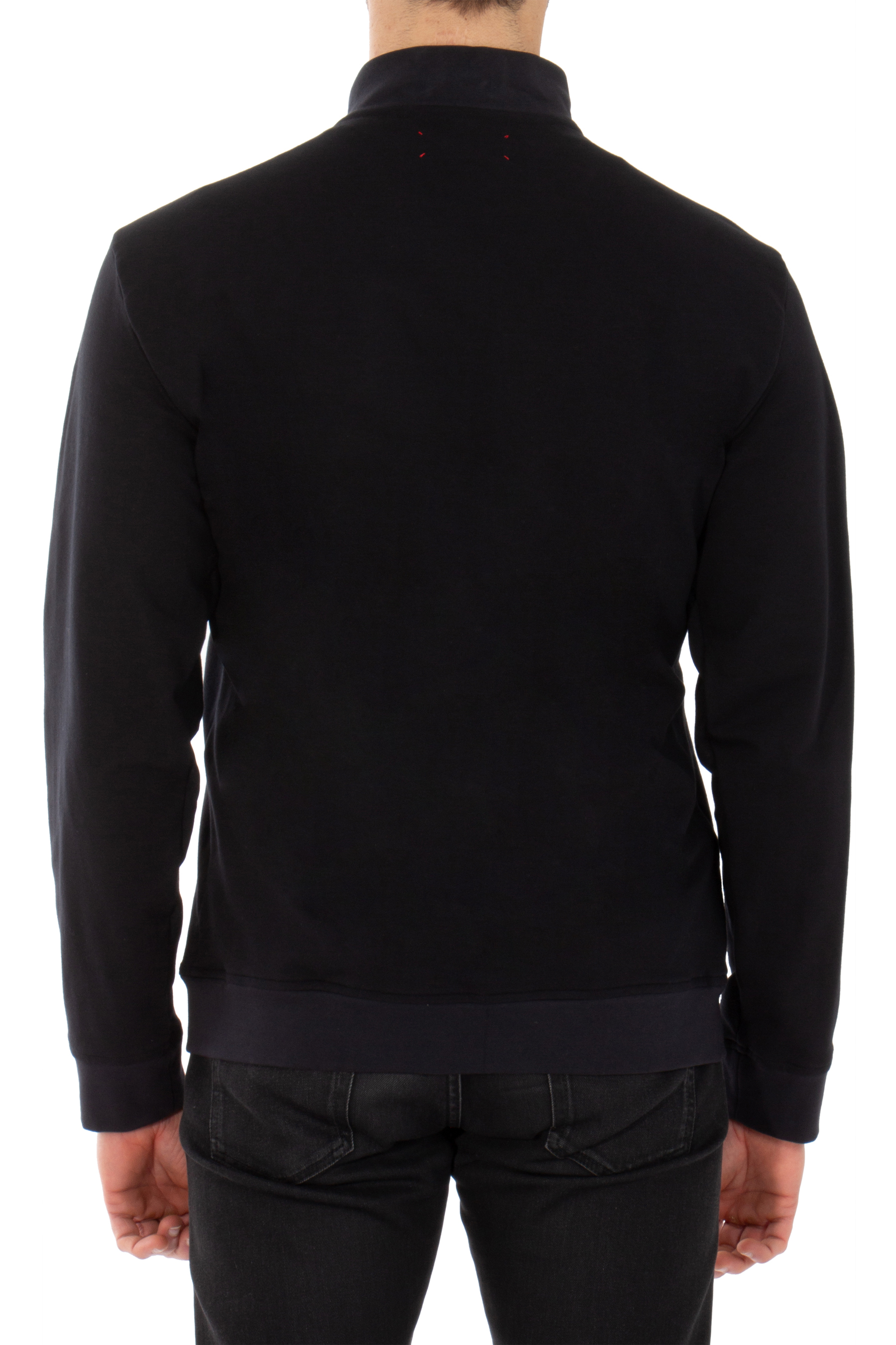 KITON Cotton Stretch Zip Up Sweatshirt