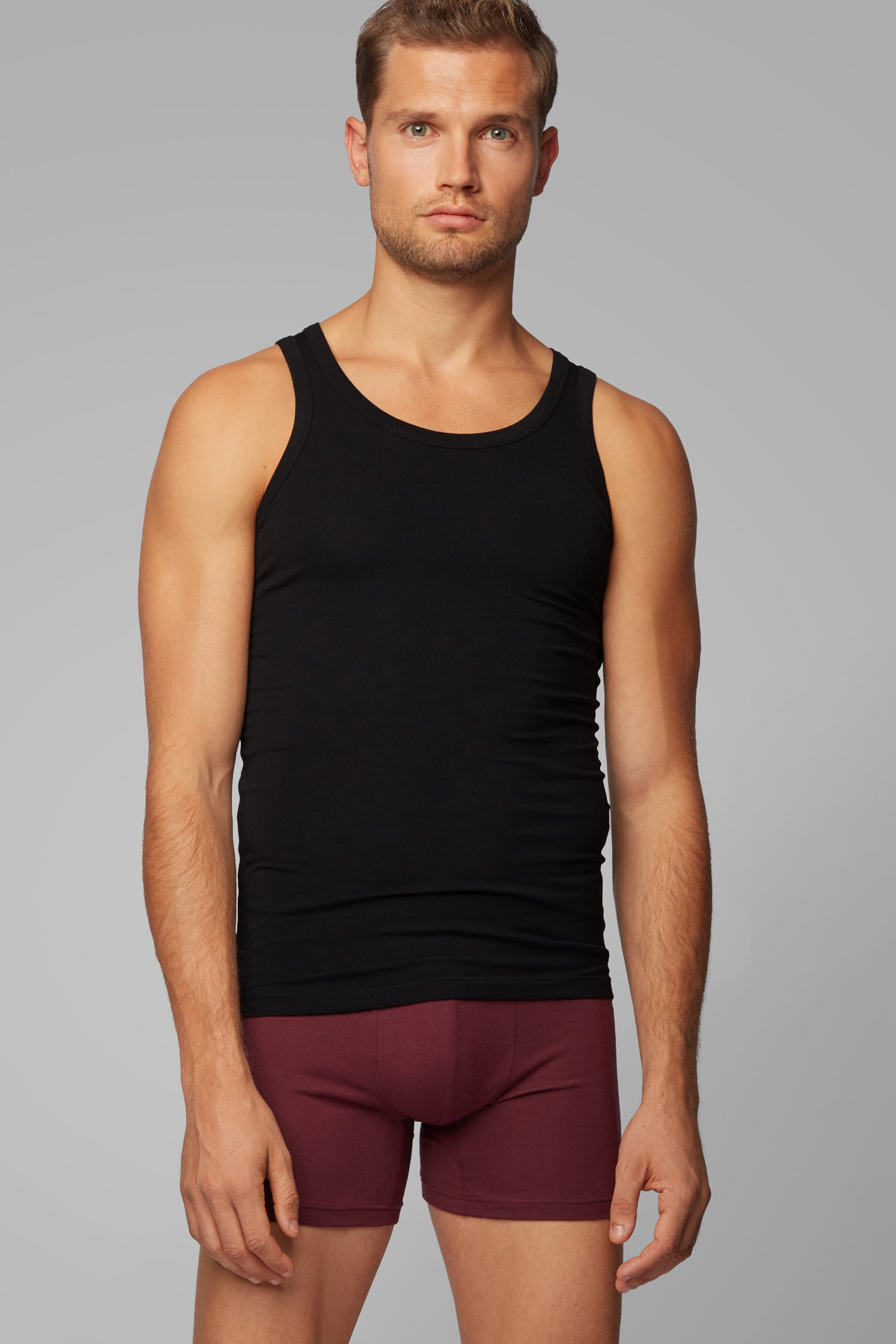 BOSS 2-Pack Cotton Stretch Tank Tops