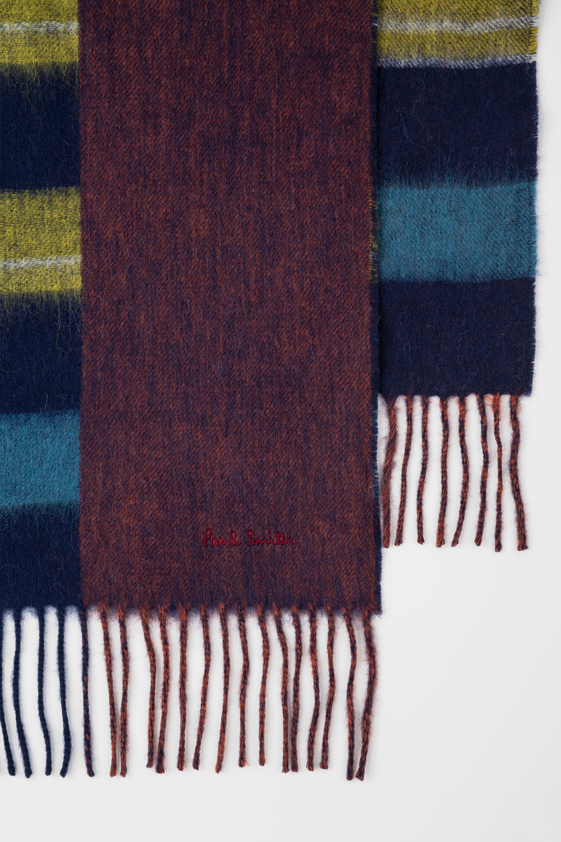 PAUL SMITH Faded Edge Lambswool Blanket