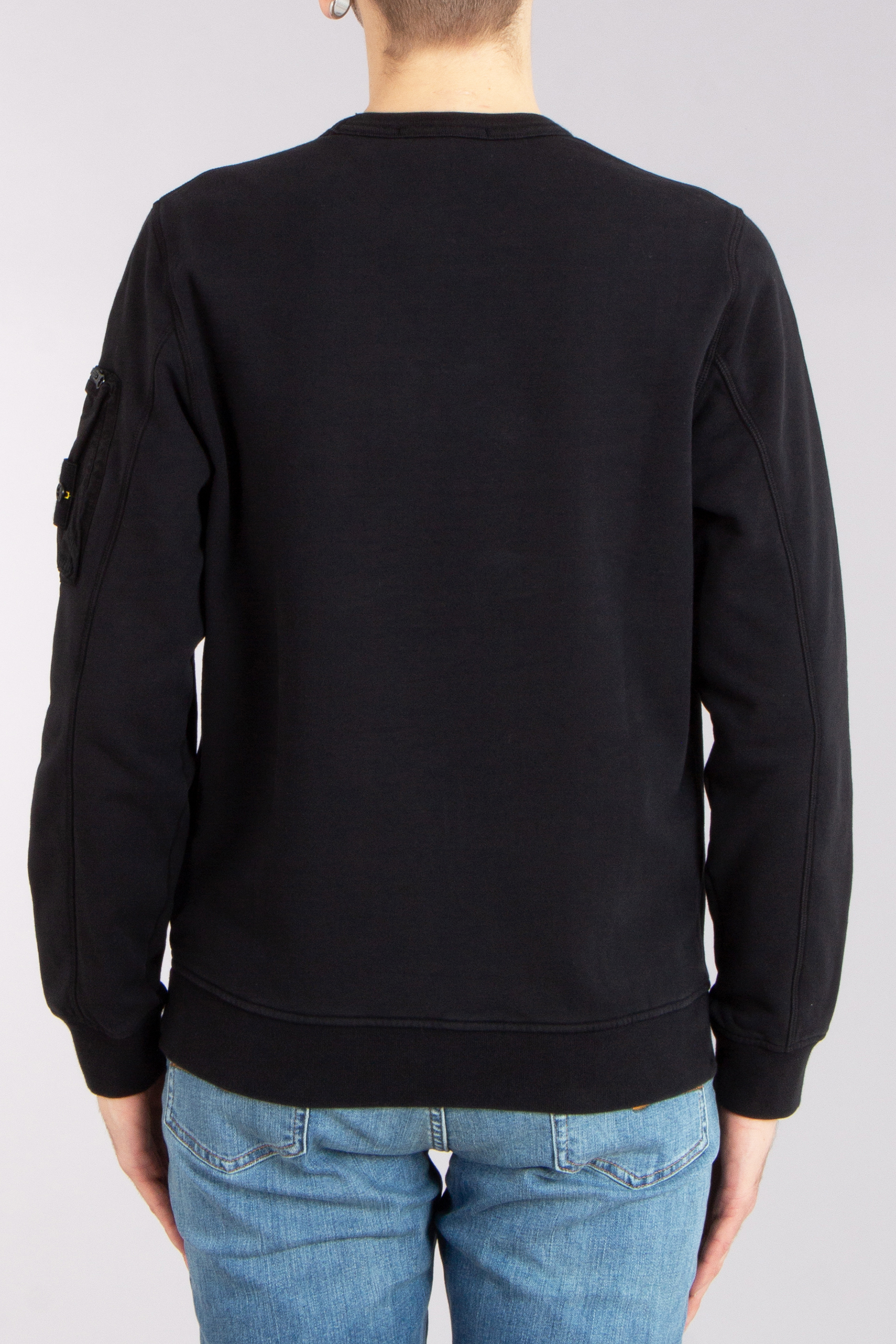 STONE ISLAND Garment-Dyed Organic Cotton Fleece Sweatshirt