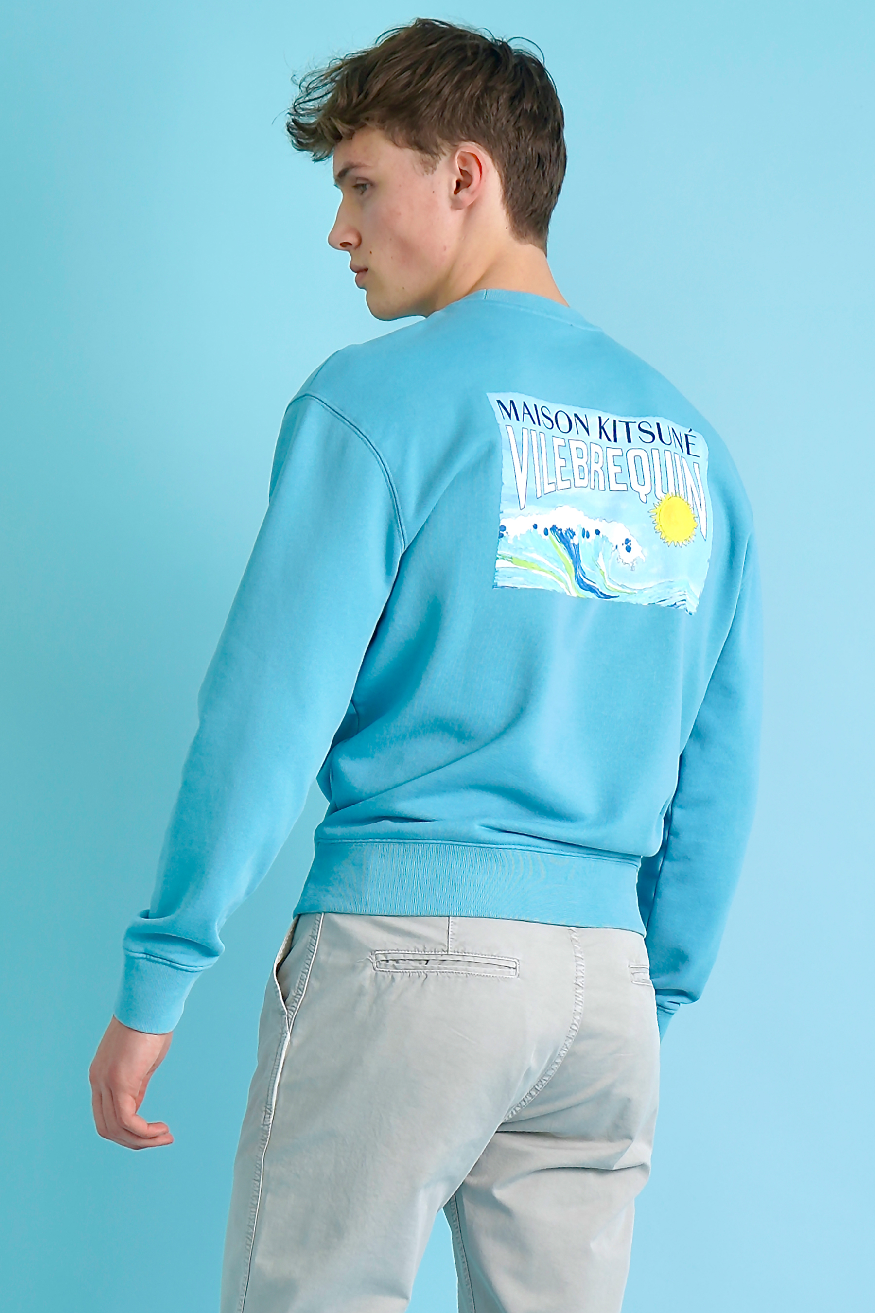 MAISON KITSUNÉ X Vilebrequin Printed Cotton Sweatshirt