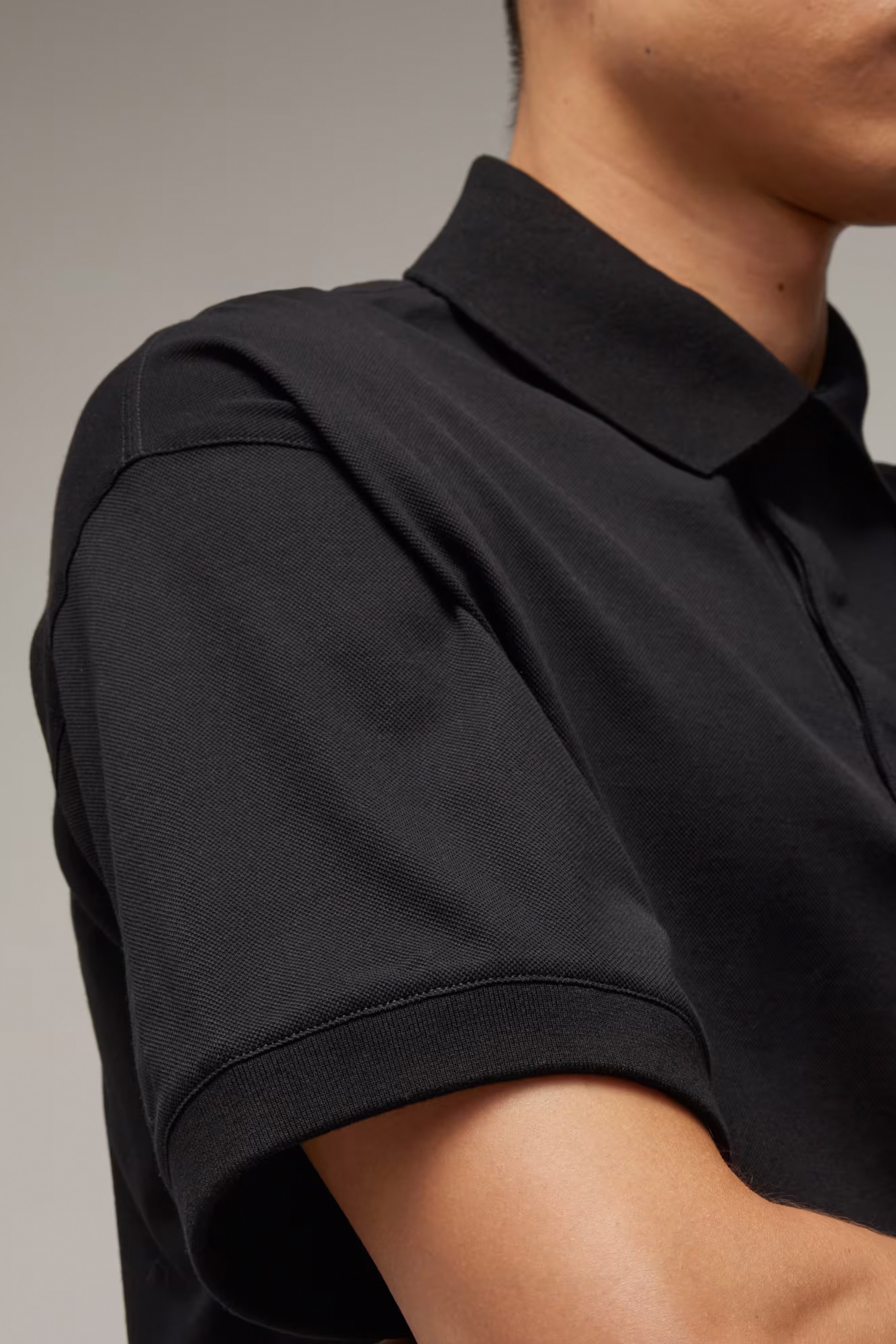 Y-3 Short Sleeve Cotton Piqué Polo Shirt