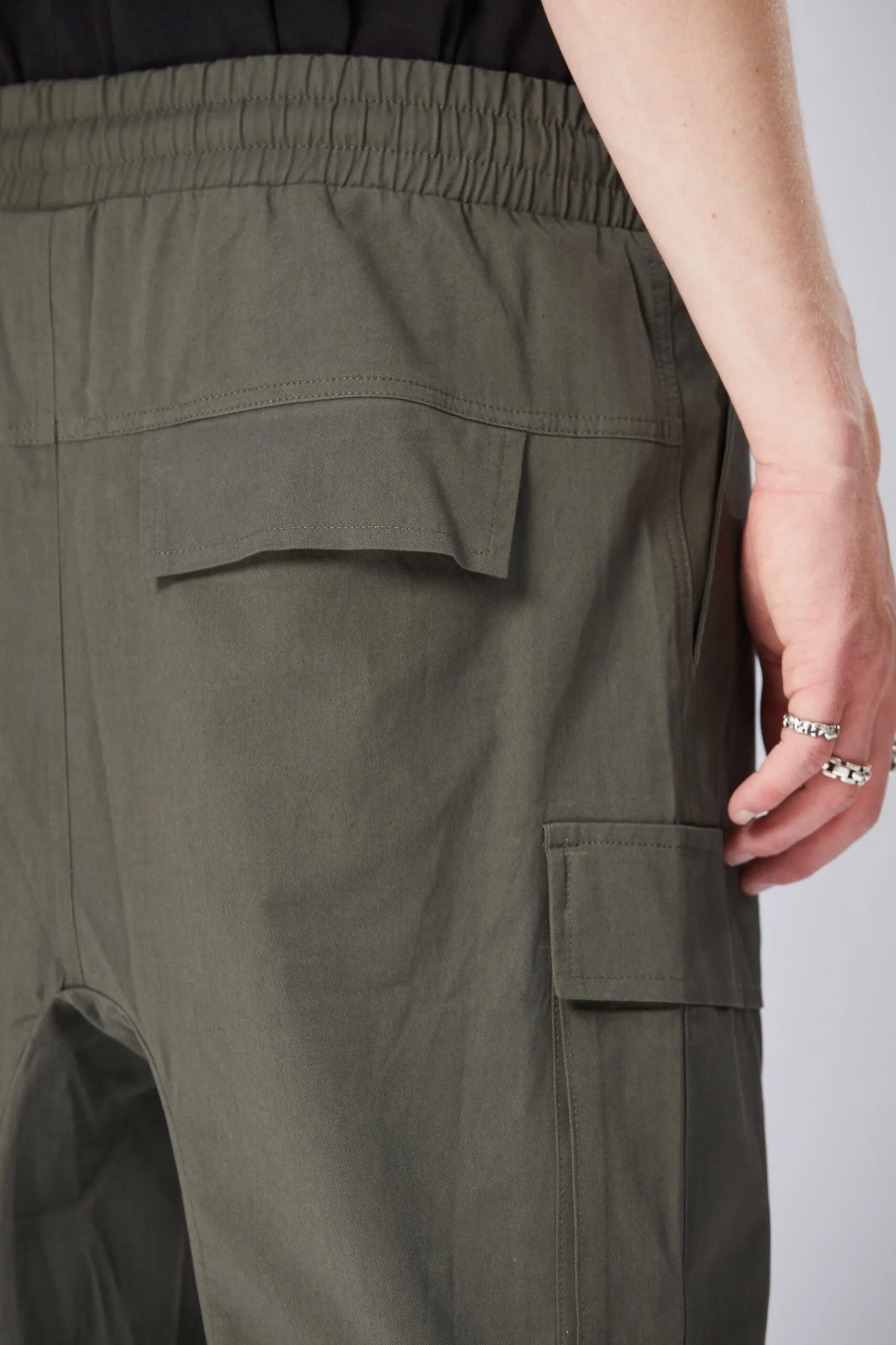 THOM KROM Drop Crotch Cotton Stretch Pants